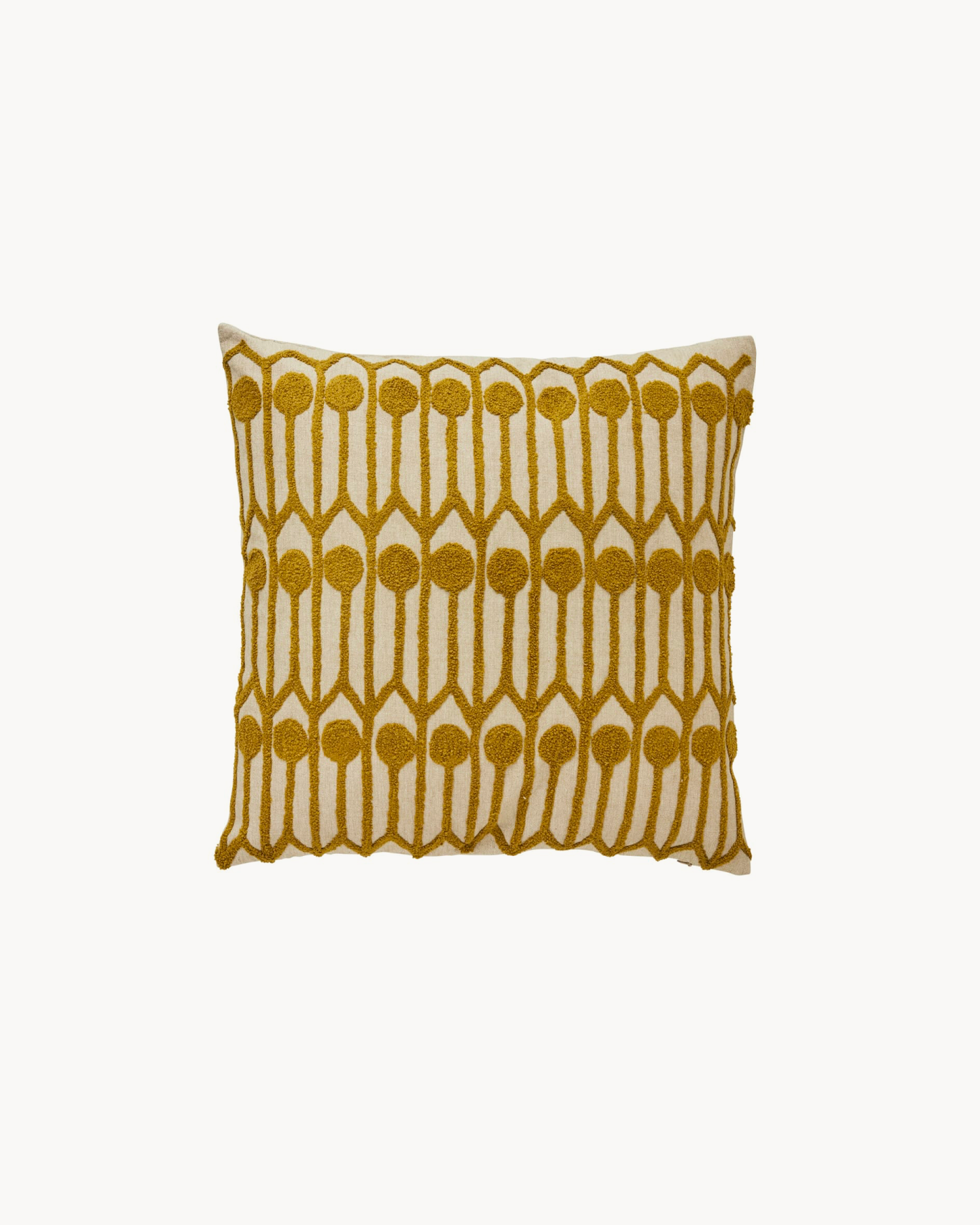 Cuscino in cotone ricamato Ruth