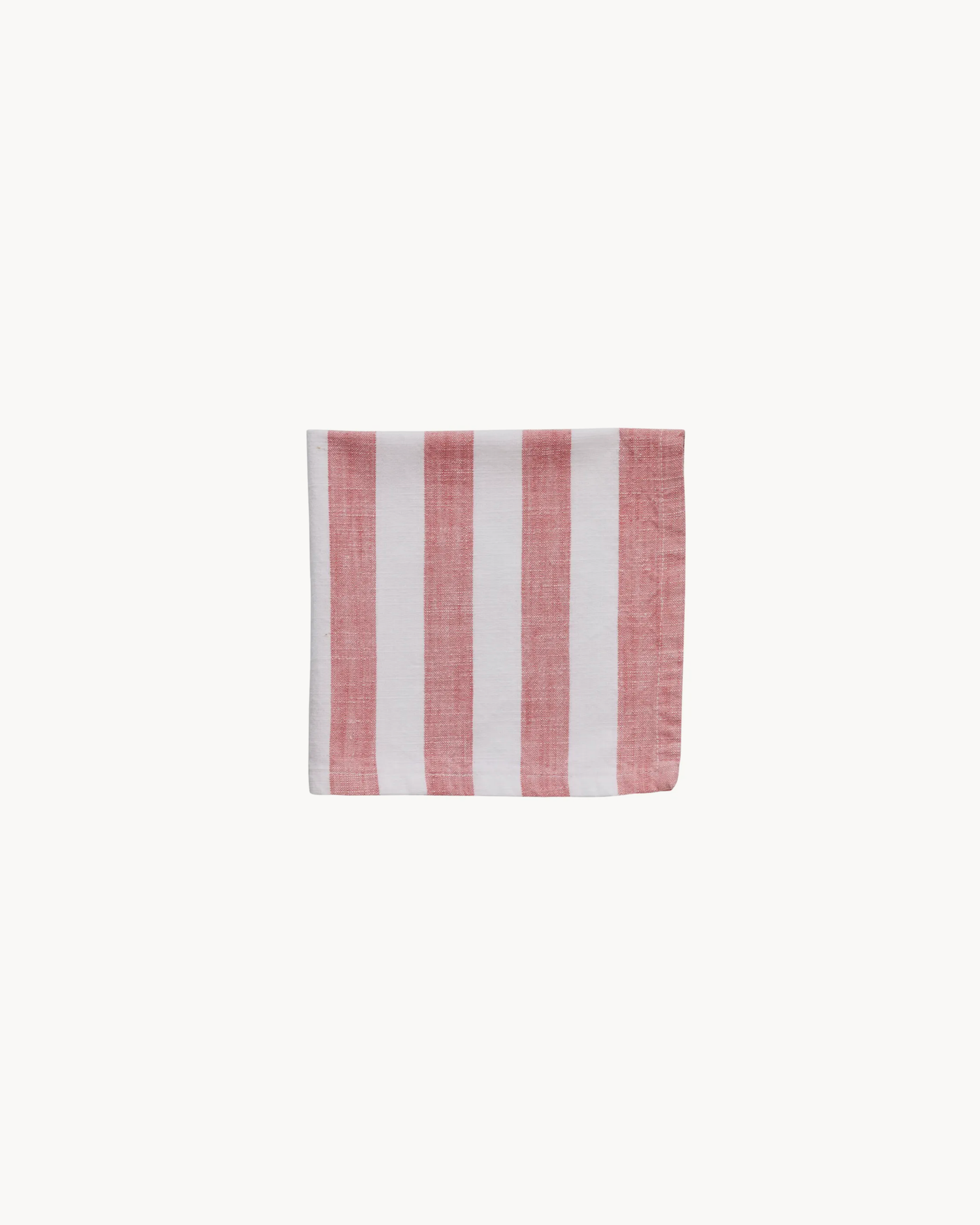 Tovagliolo in cotone a righe Olivia, rosso