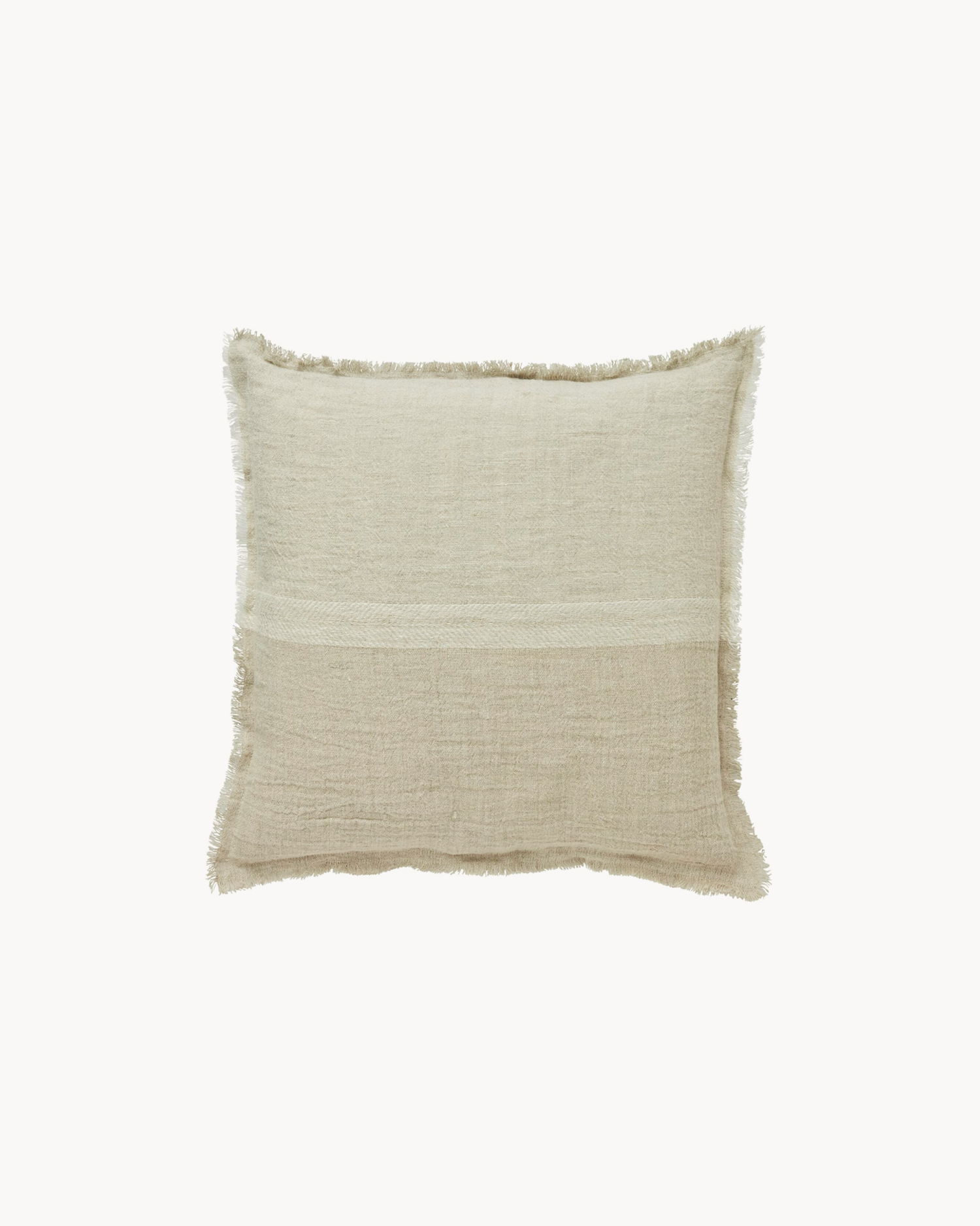 Cuscino in lino Ana, beige