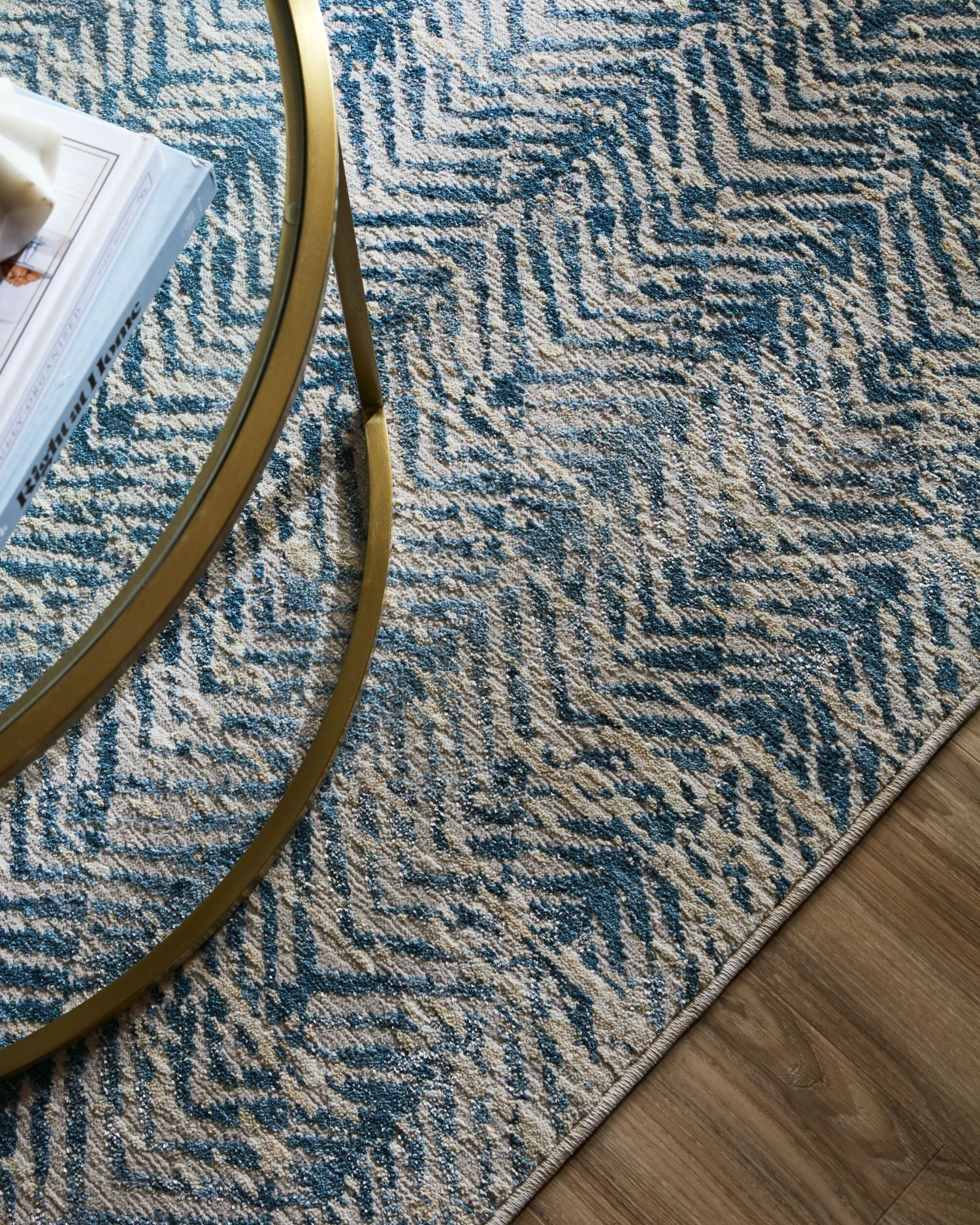Tappeto astratto a chevron Lua
