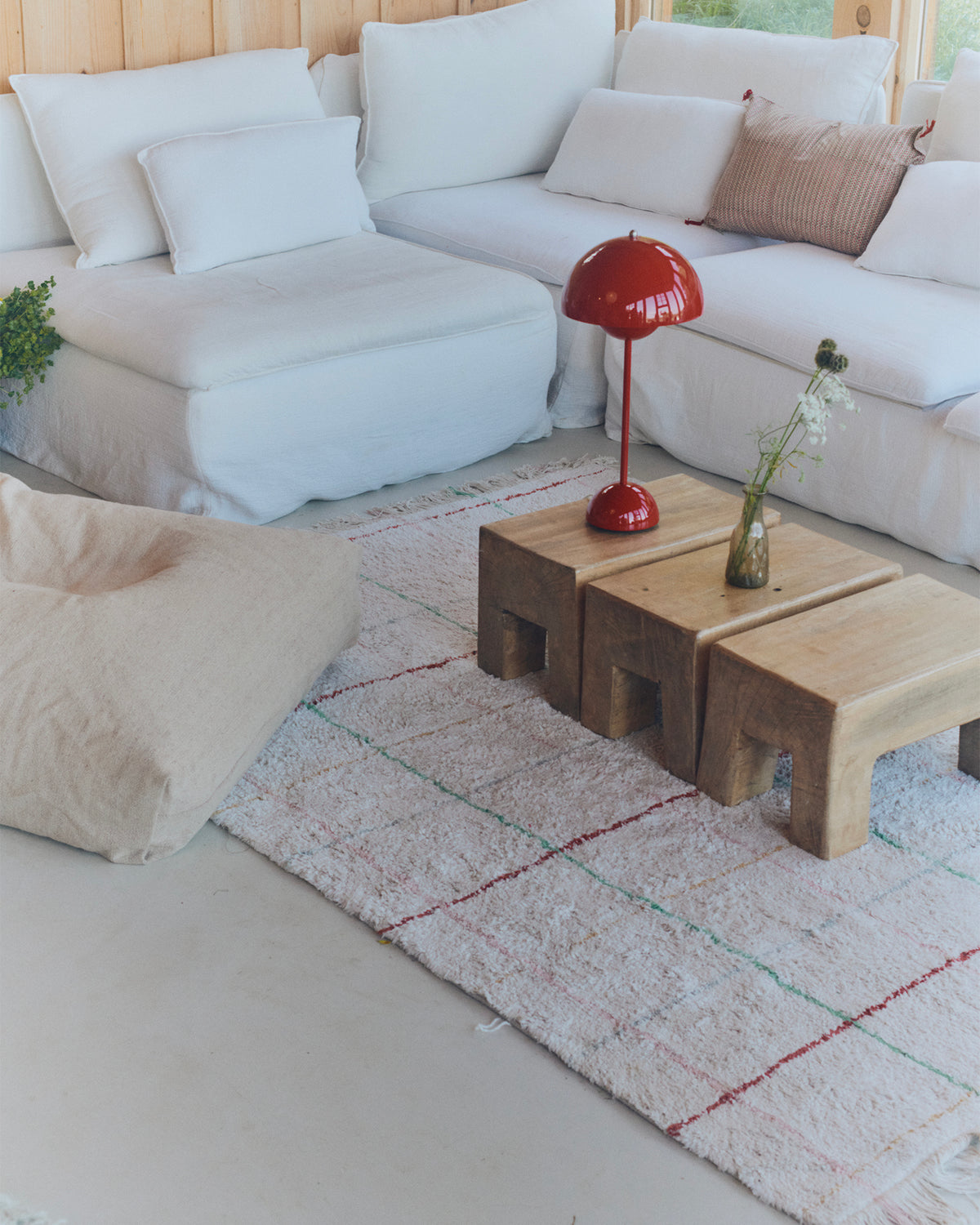 Tappeto lavabile in cotone Color Lines