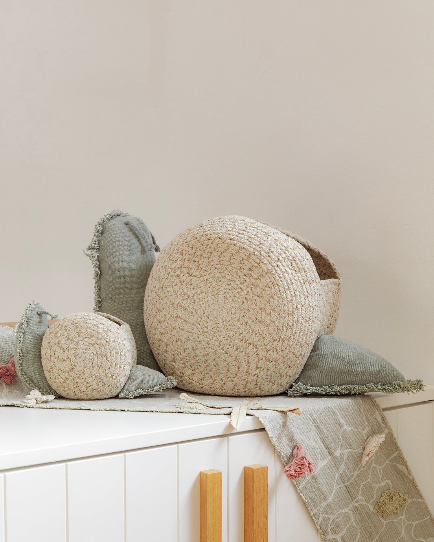 Cesto grande realizzato a mano Big Snail