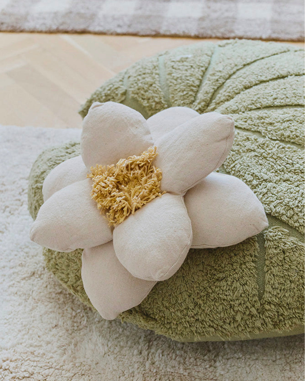 Cuscino da terra in cotone Water Lily