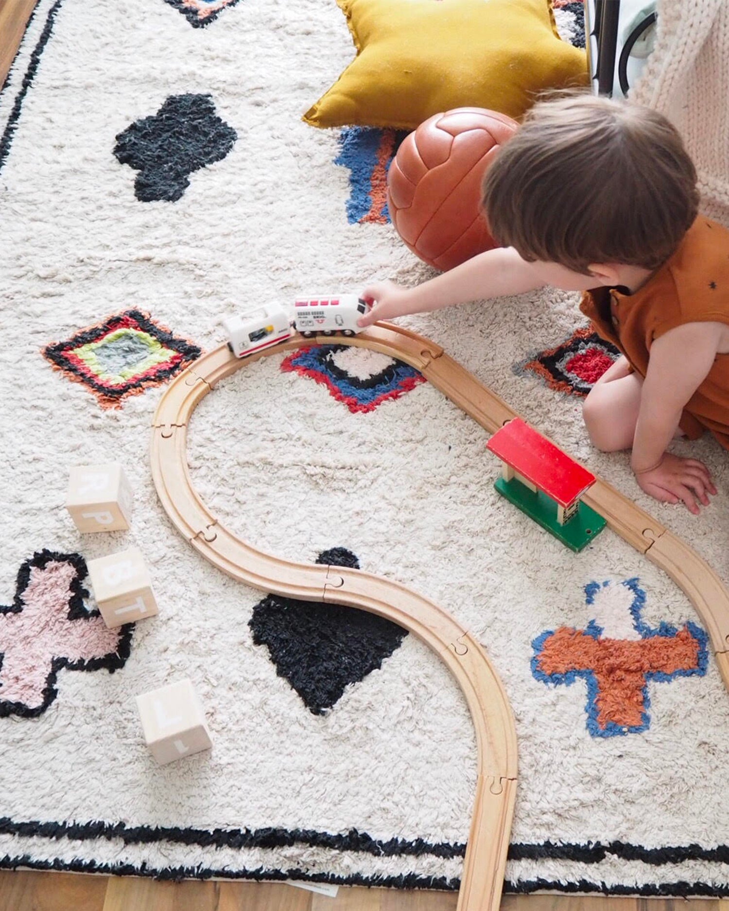 Tappeto lavabile in cotone realizzato a mano Naador