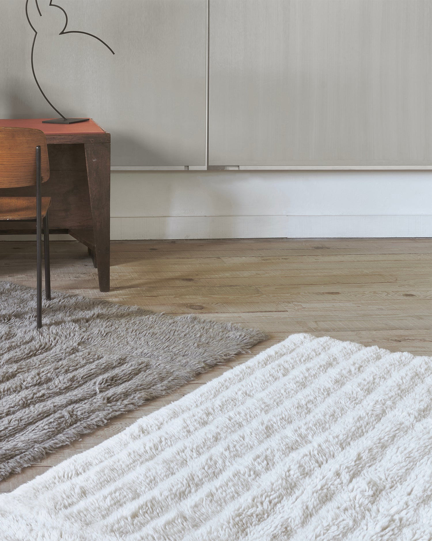 Tappeto lavabile in lana realizzato a mano Dunes