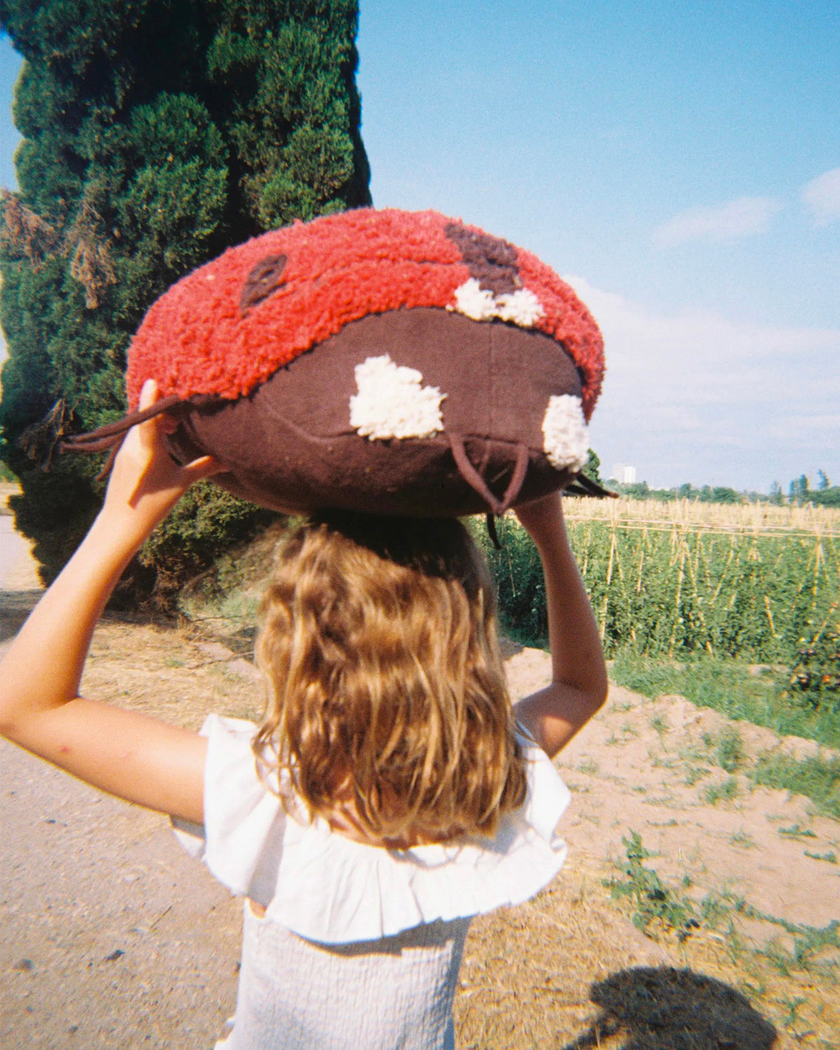 Cuscino da terra in cotone Ladybug Maria