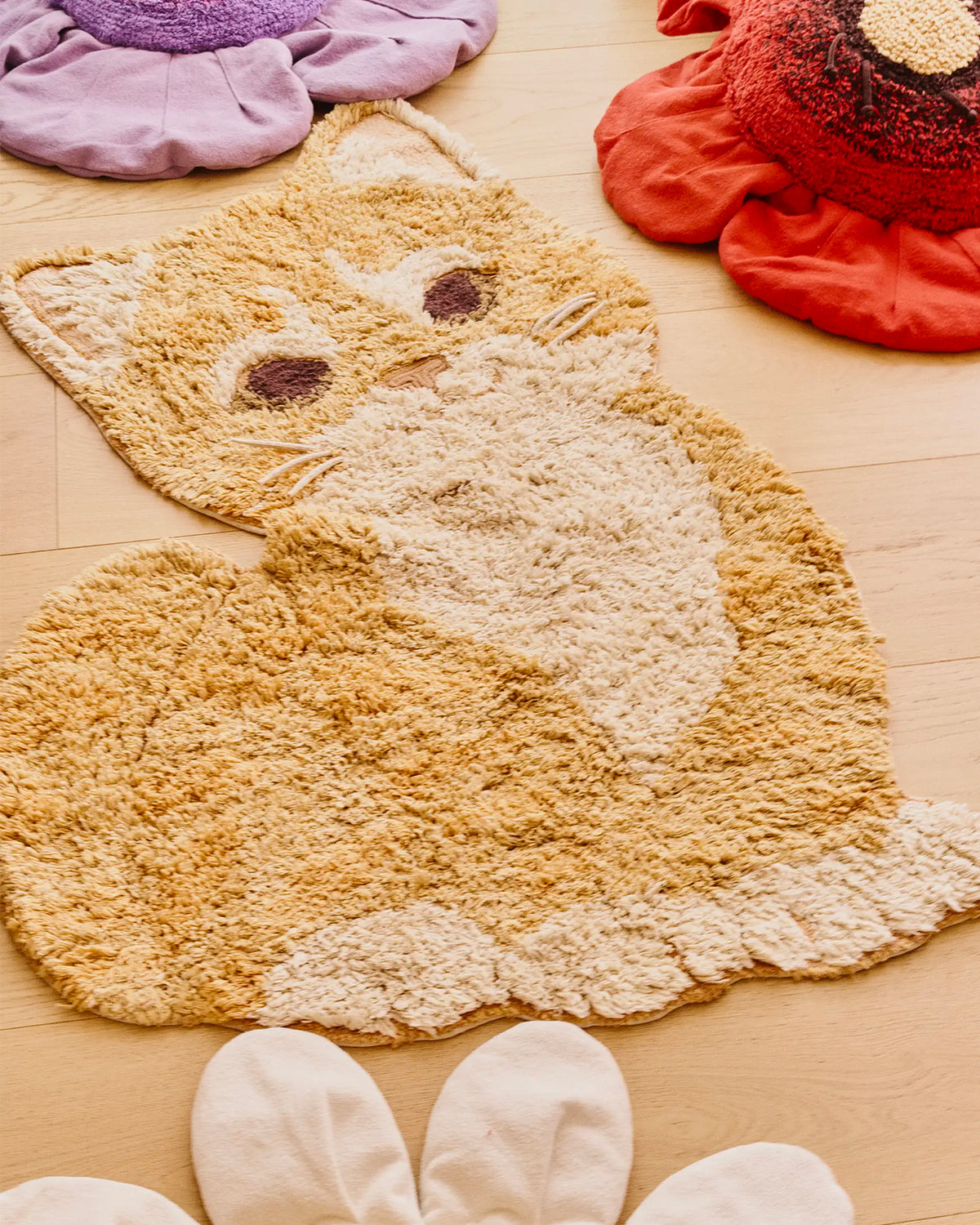 Tappeto lavabile in cotone sagomato Ginger the Cat
