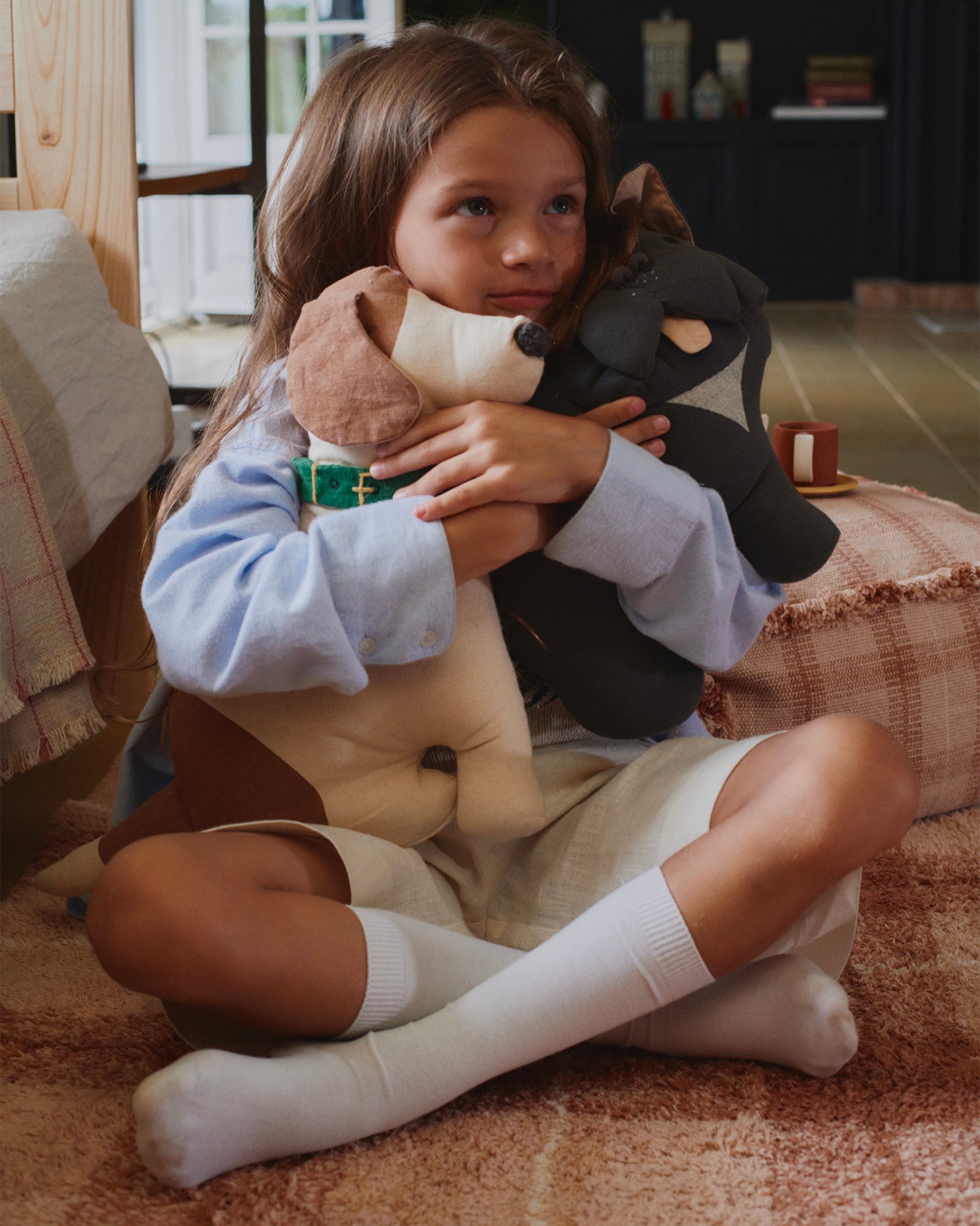 Cuscino in cotone realizzato a mano Cooper