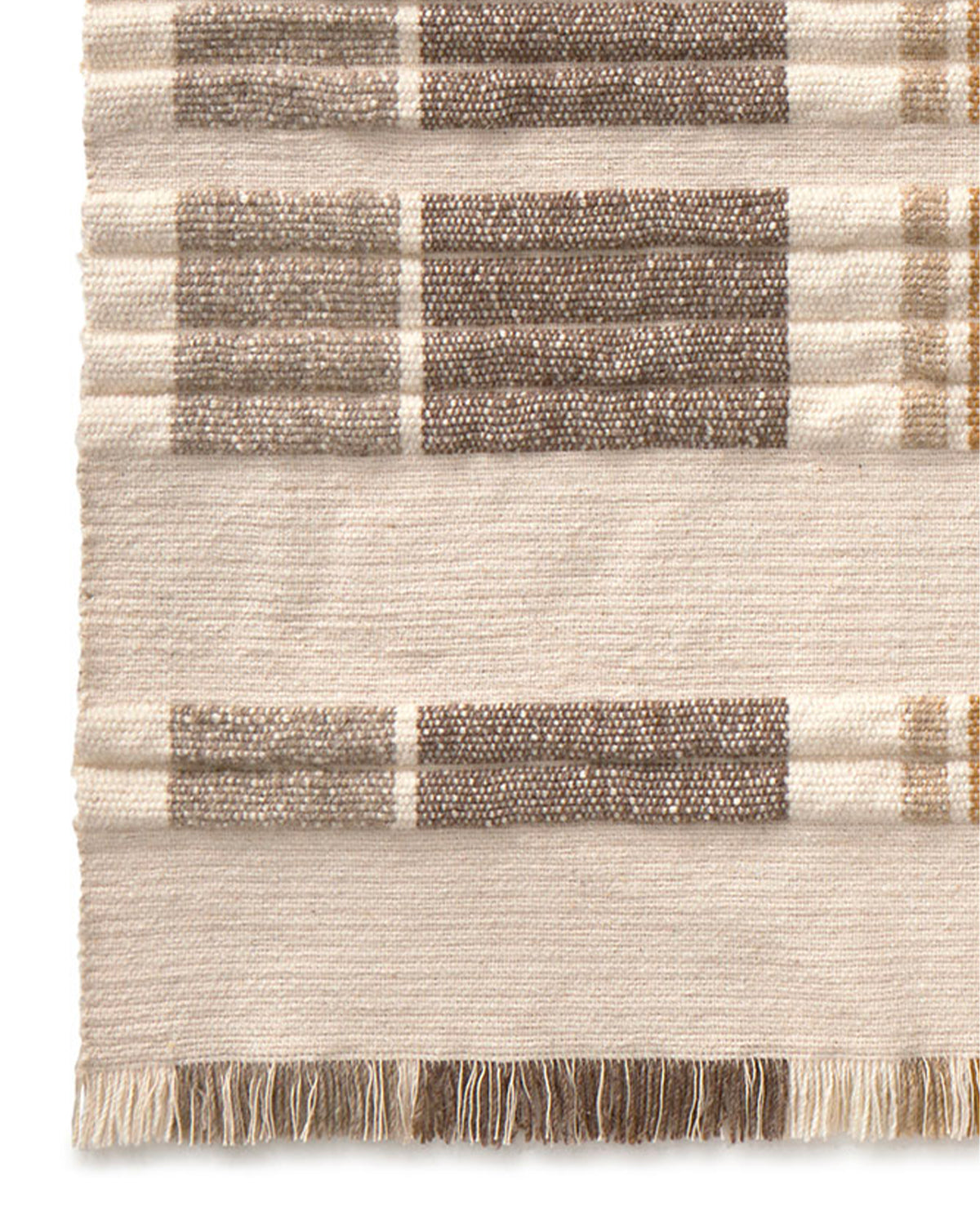 Tappeto in lana e cotone Handloom Columns
