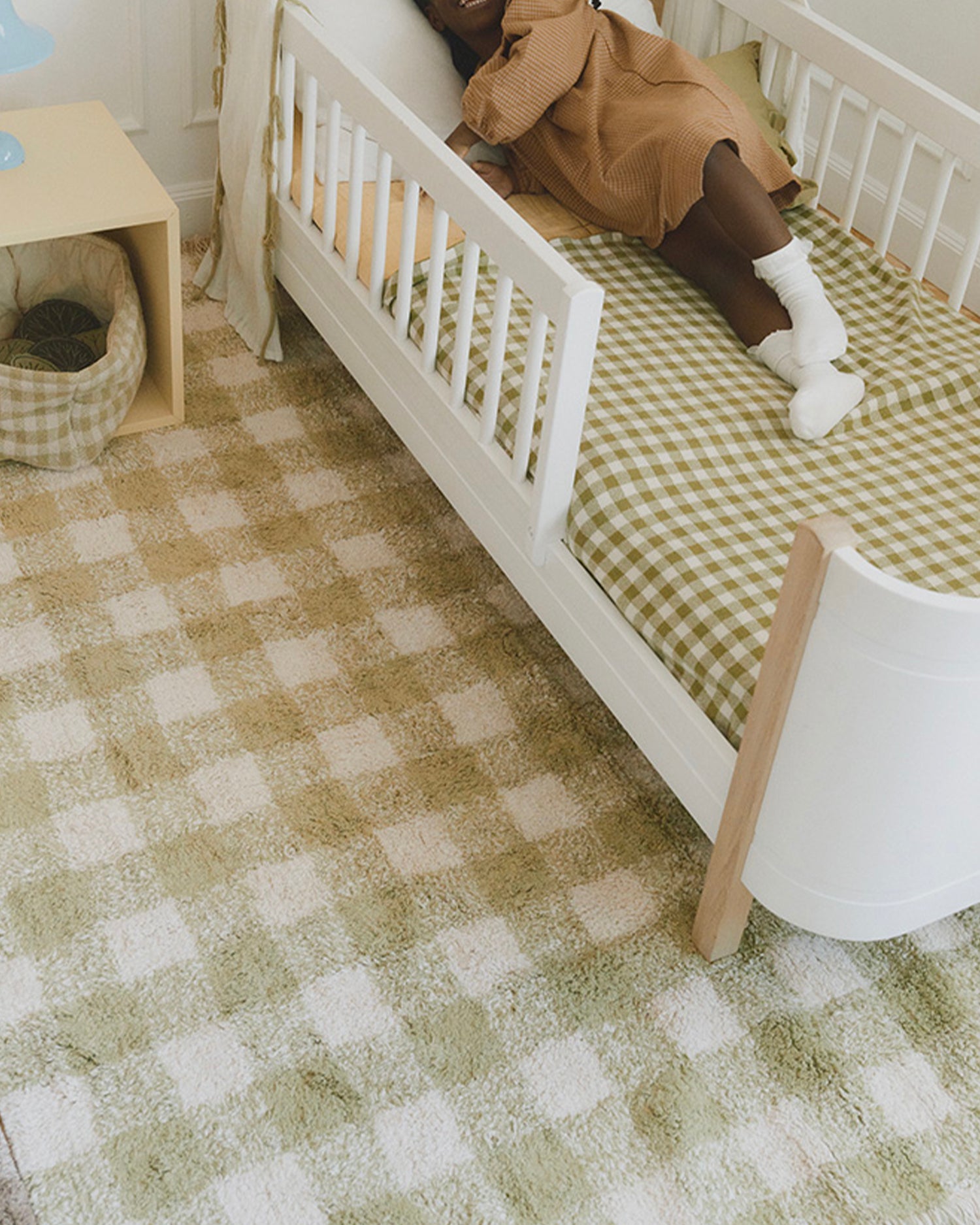 Tappeto lavabile in cotone realizzato a mano Vichy - Cotone