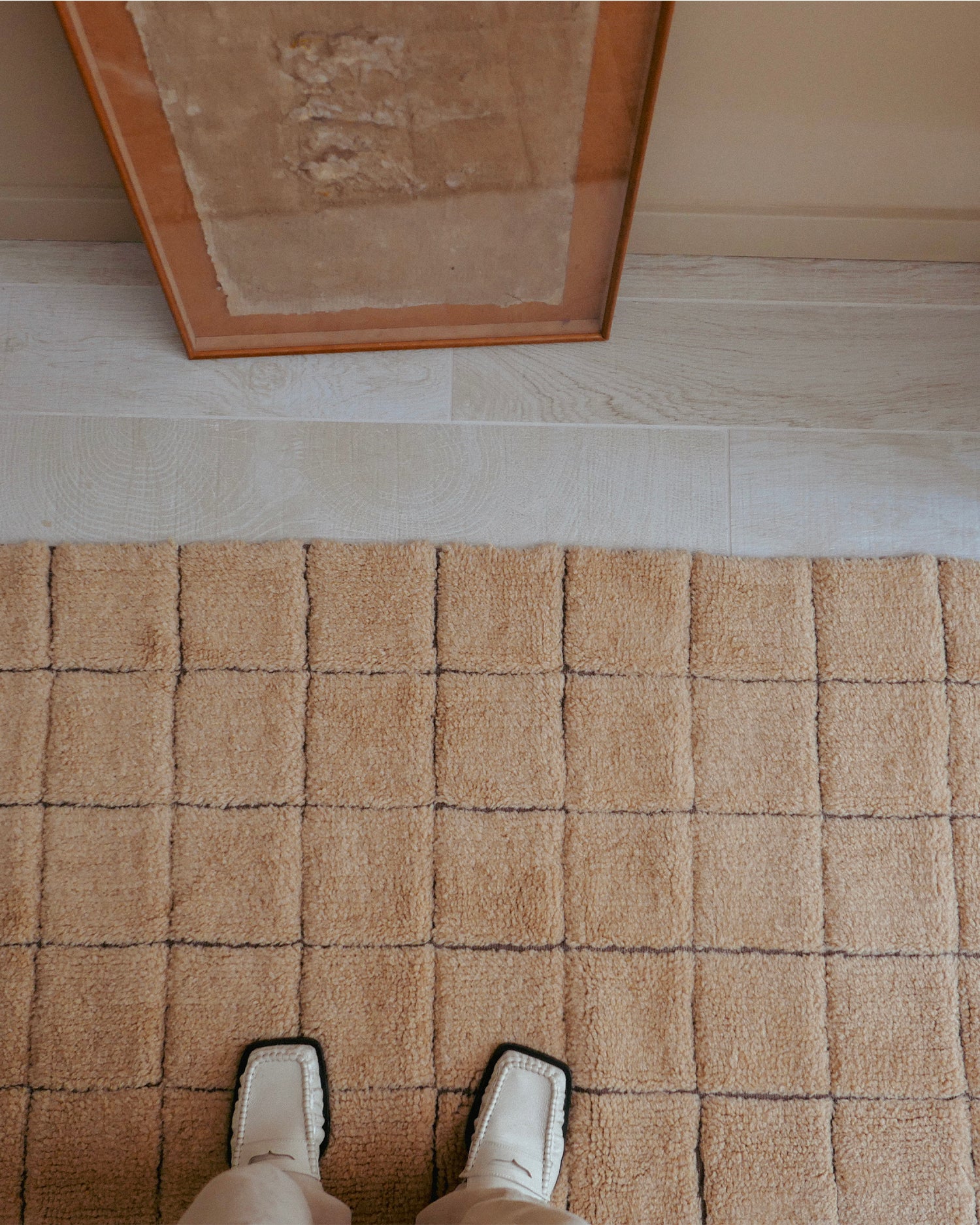 Tappeto lavabile in lana realizzato a mano Mosaic