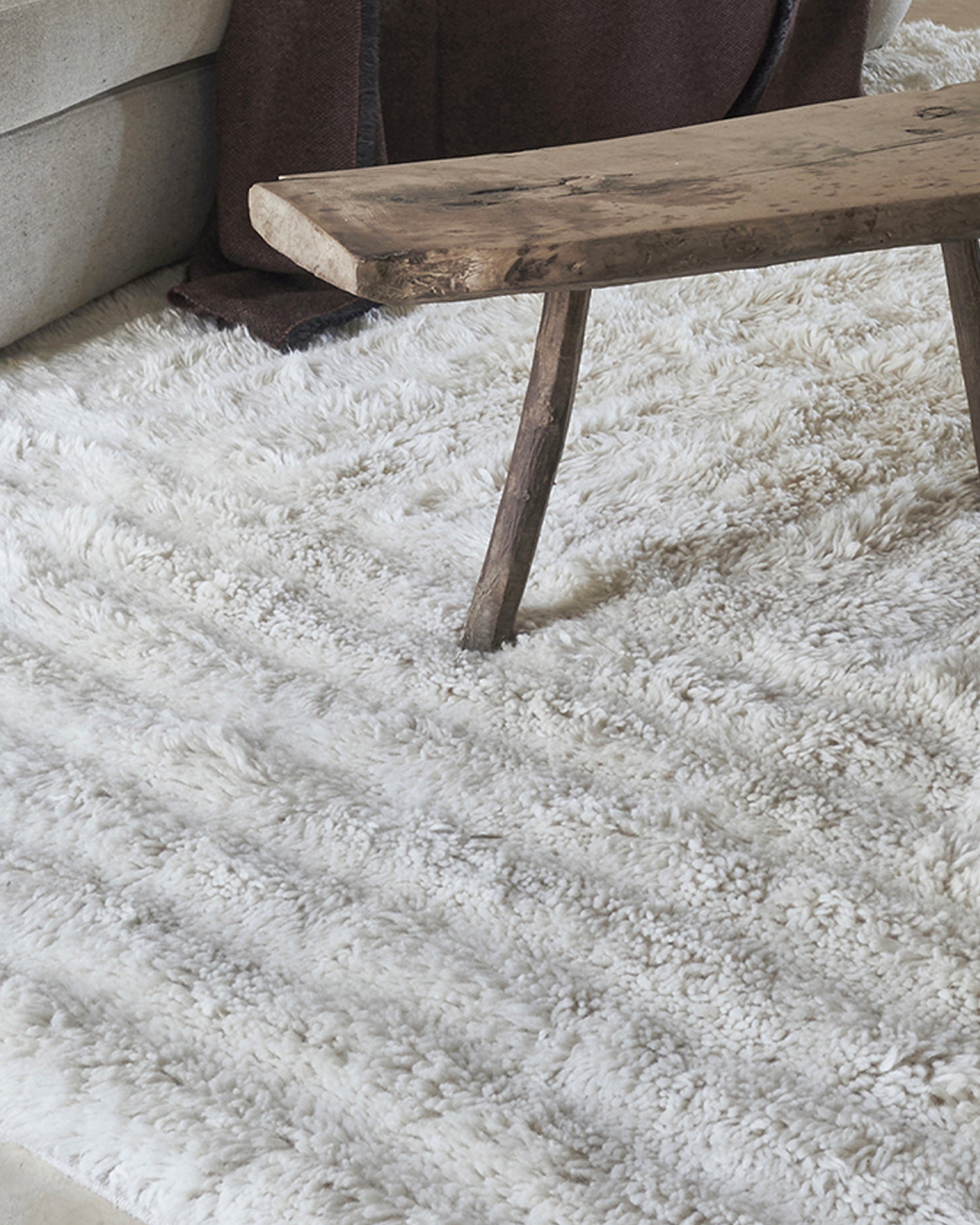 Tappeto lavabile in lana realizzato a mano Dunes