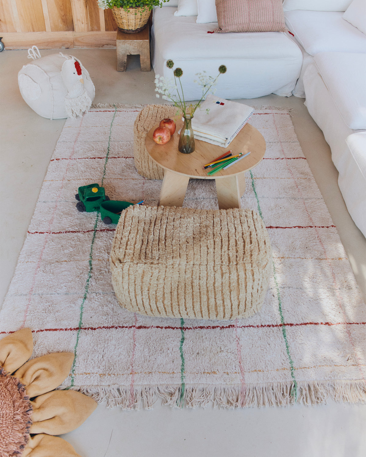 Tappeto lavabile in cotone Color Lines