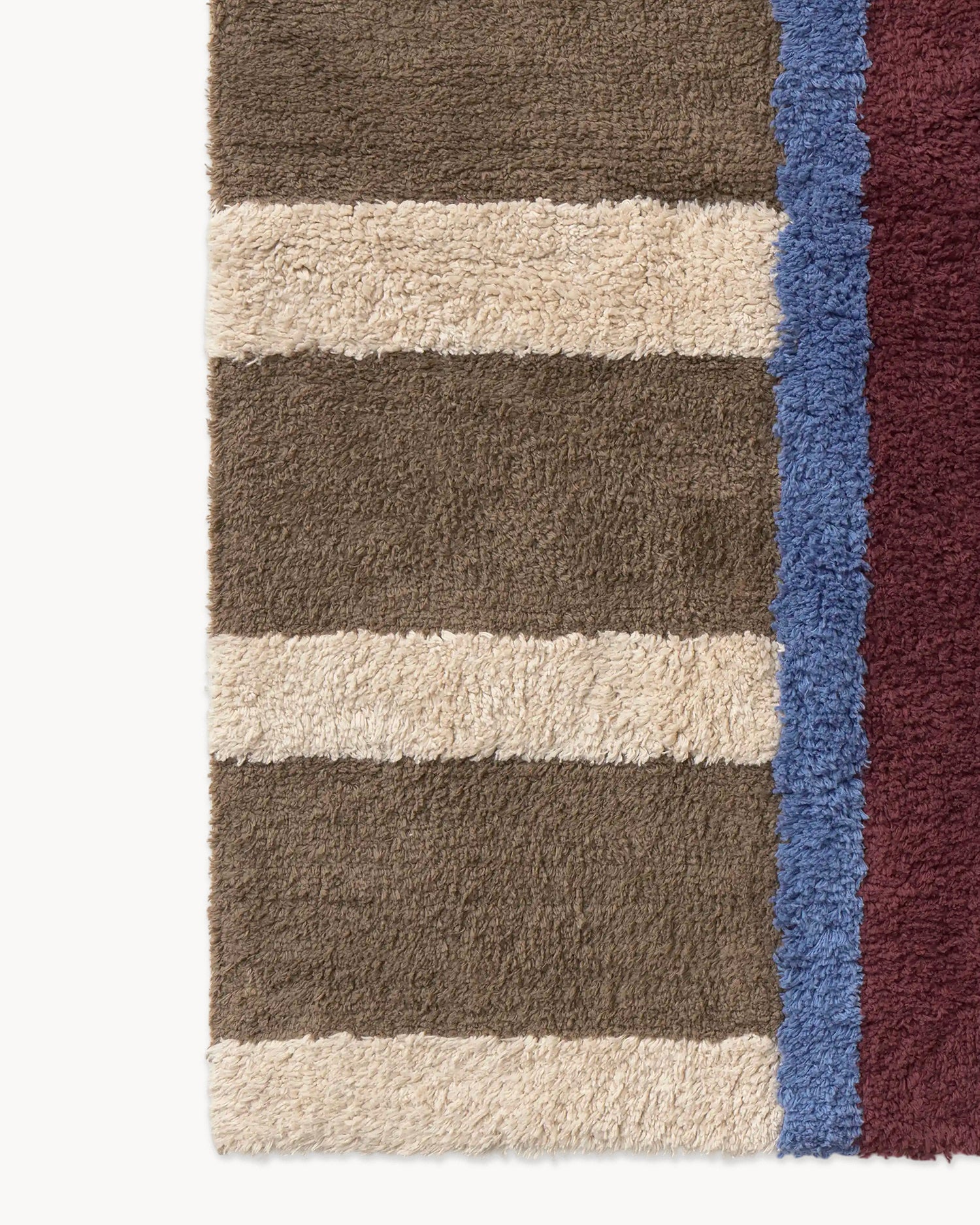 Runner lavabile in cotone realizzato a mano Color on