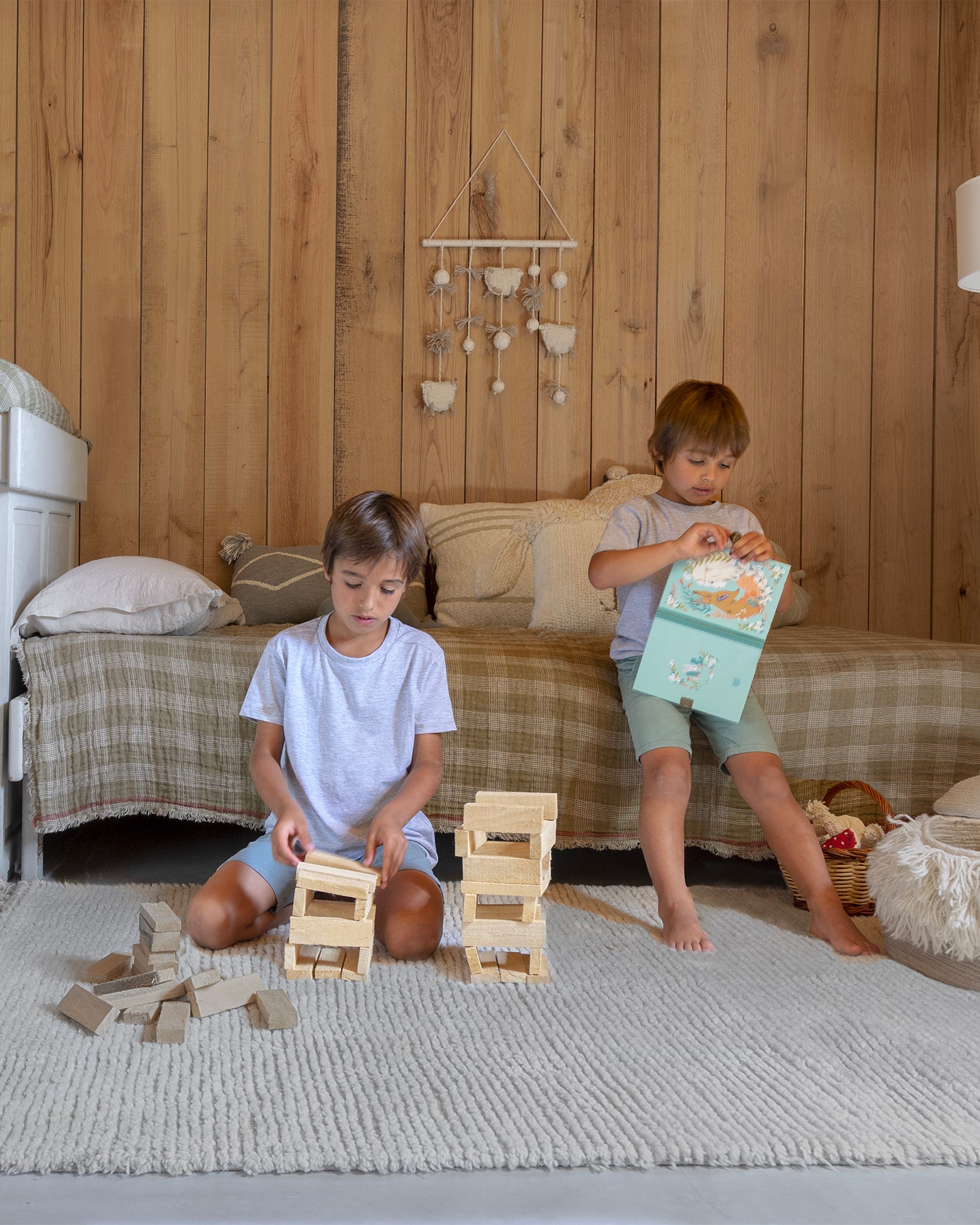 Tappeto lavabile in lana realizzato a mano Koa