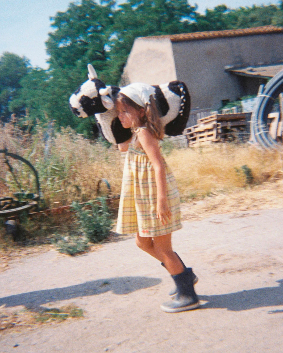Pouf in cotone realizzato a mano Lola