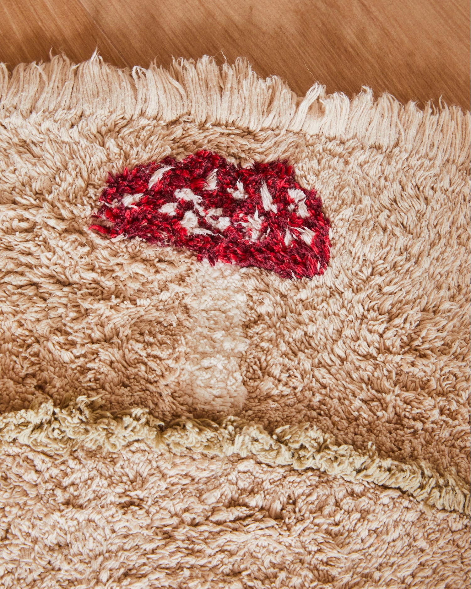 Tappeto lavabile in cotone realizzato a mano Chanterelle