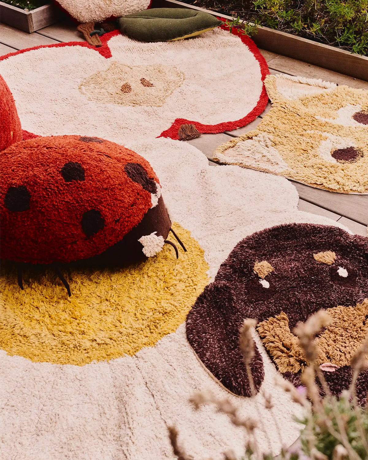 Cuscino da terra in cotone Ladybug Maria