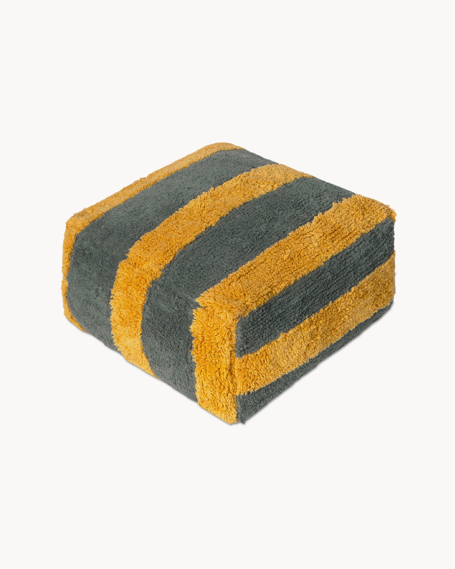 Pouf in cotone realizzato a mano Lines