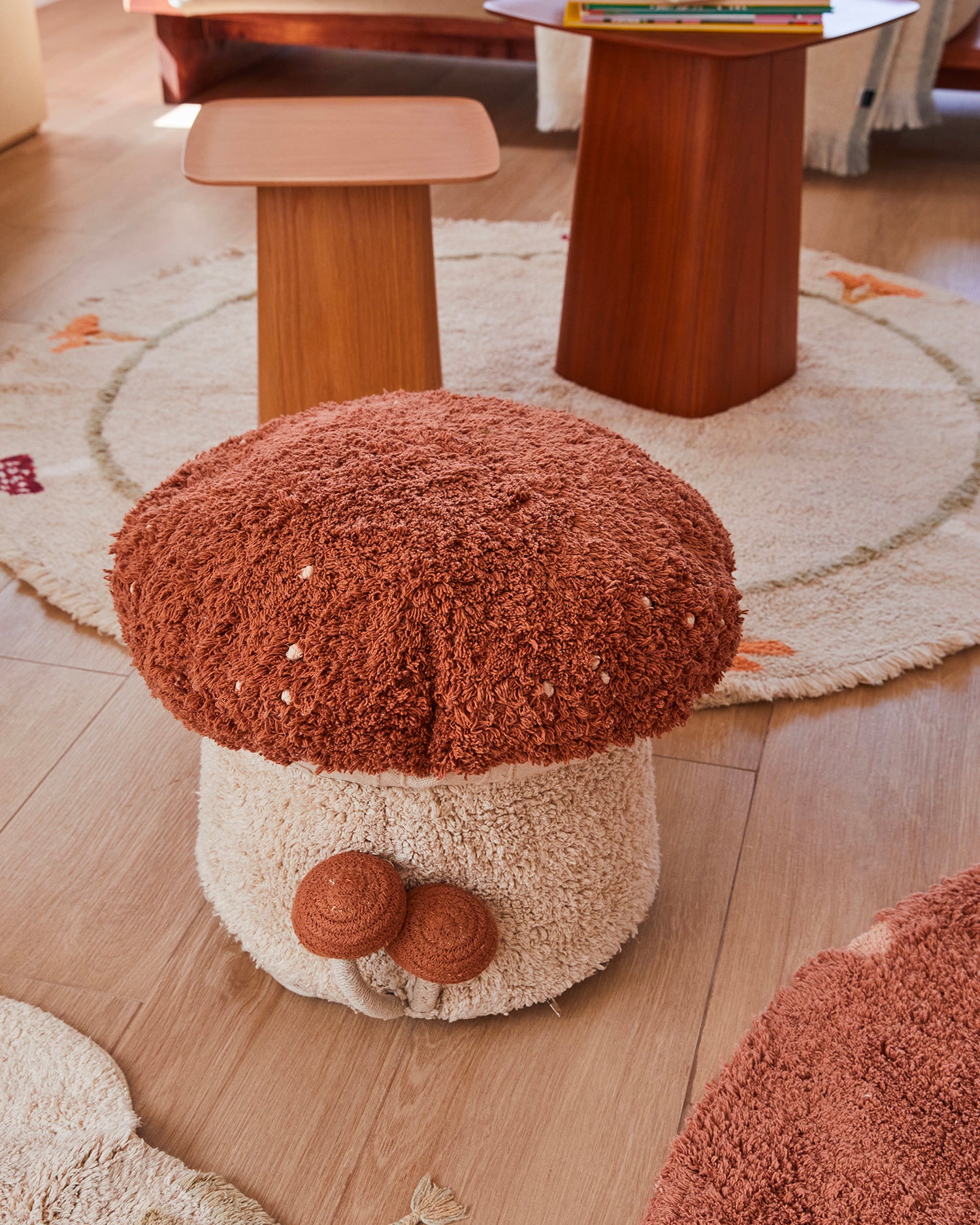 Pouf in cotone per bambini Boletus
