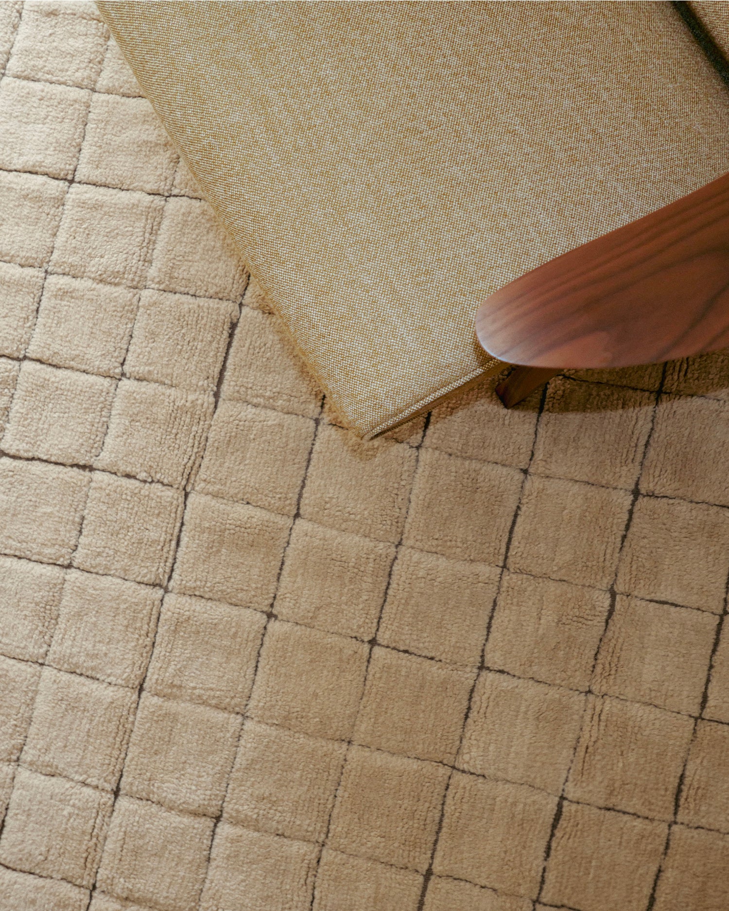 Tappeto lavabile in lana realizzato a mano Mosaic