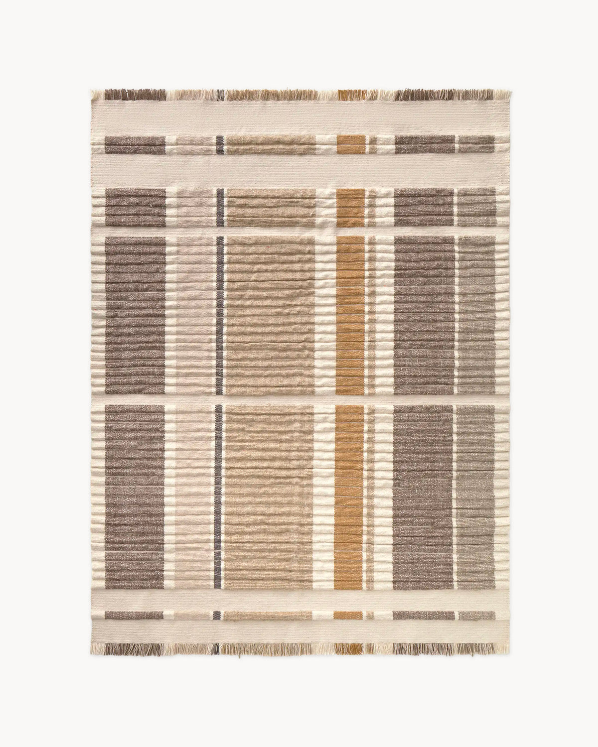 Tappeto in lana e cotone Handloom Columns