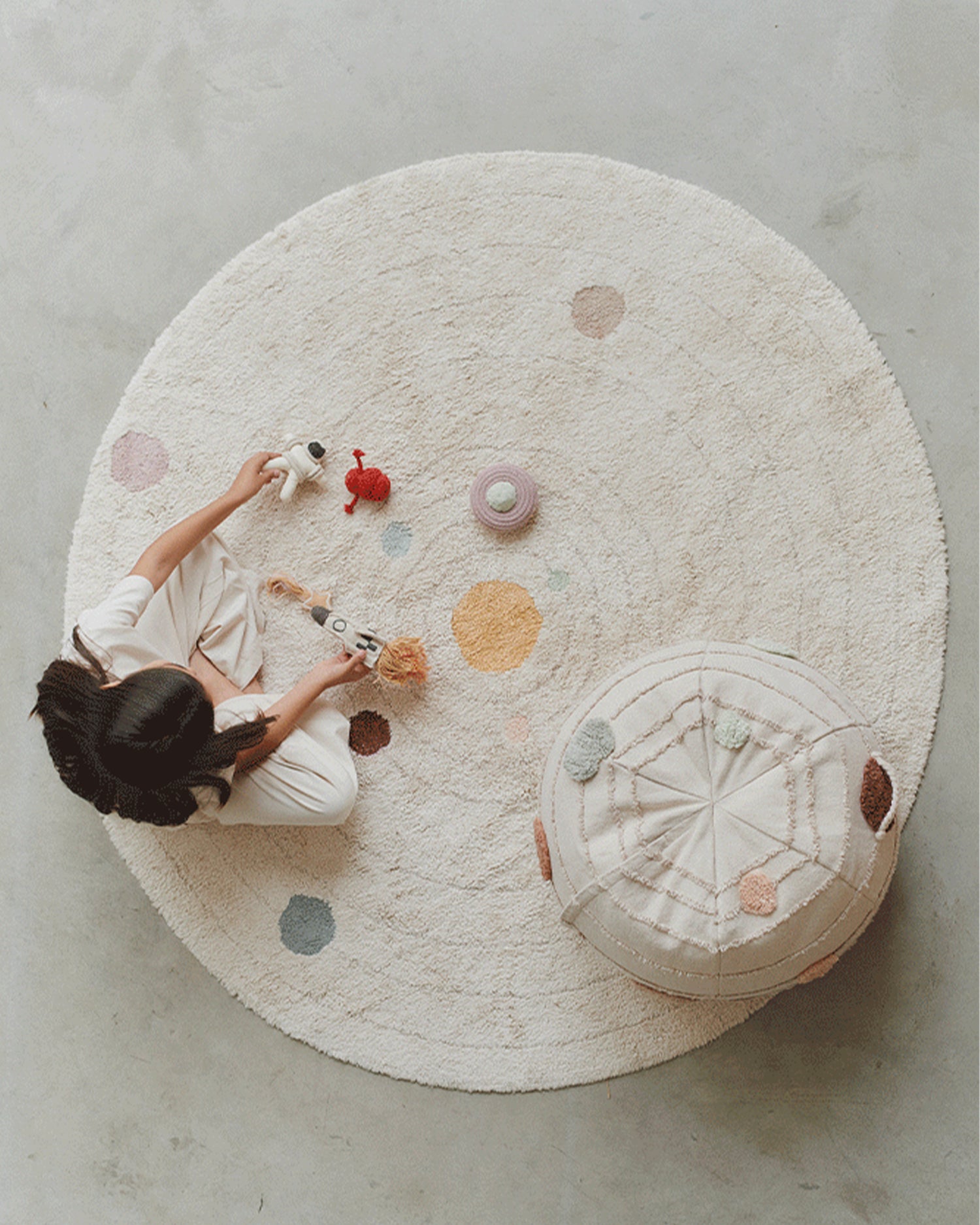 Tappeto lavabile da gioco in cotone Solar System