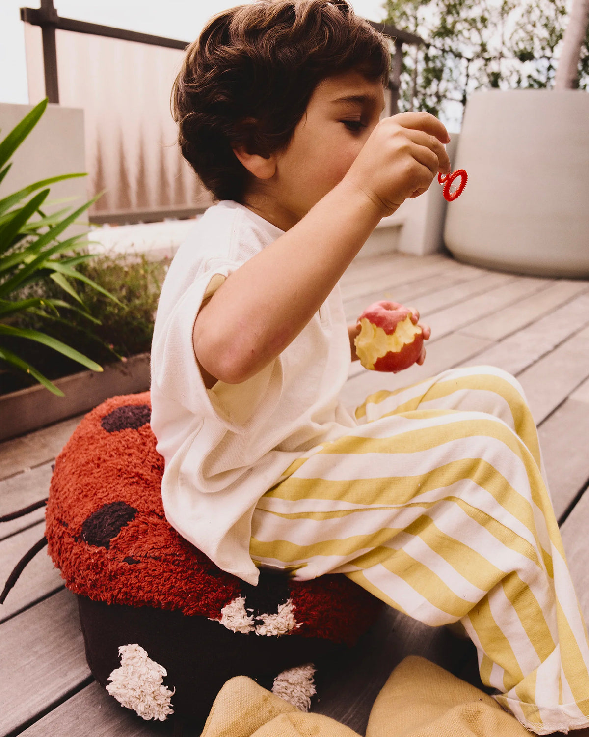Cuscino da terra in cotone Ladybug Maria
