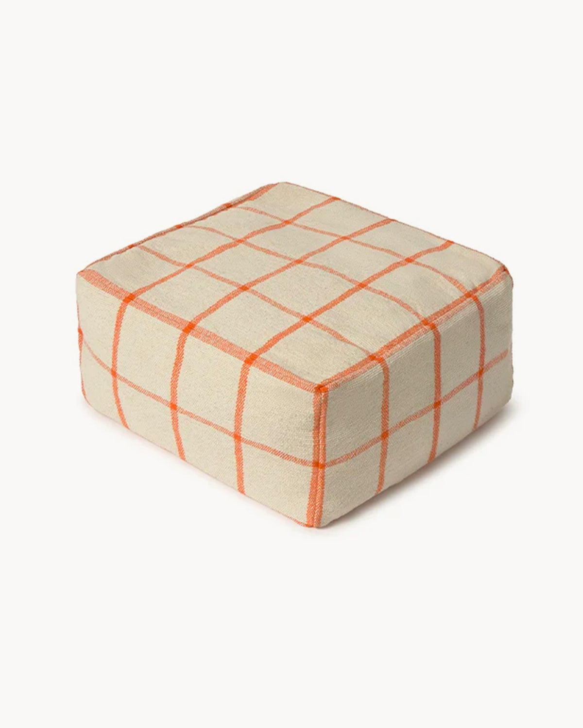 Pouf intrecciato a mano Geo Block