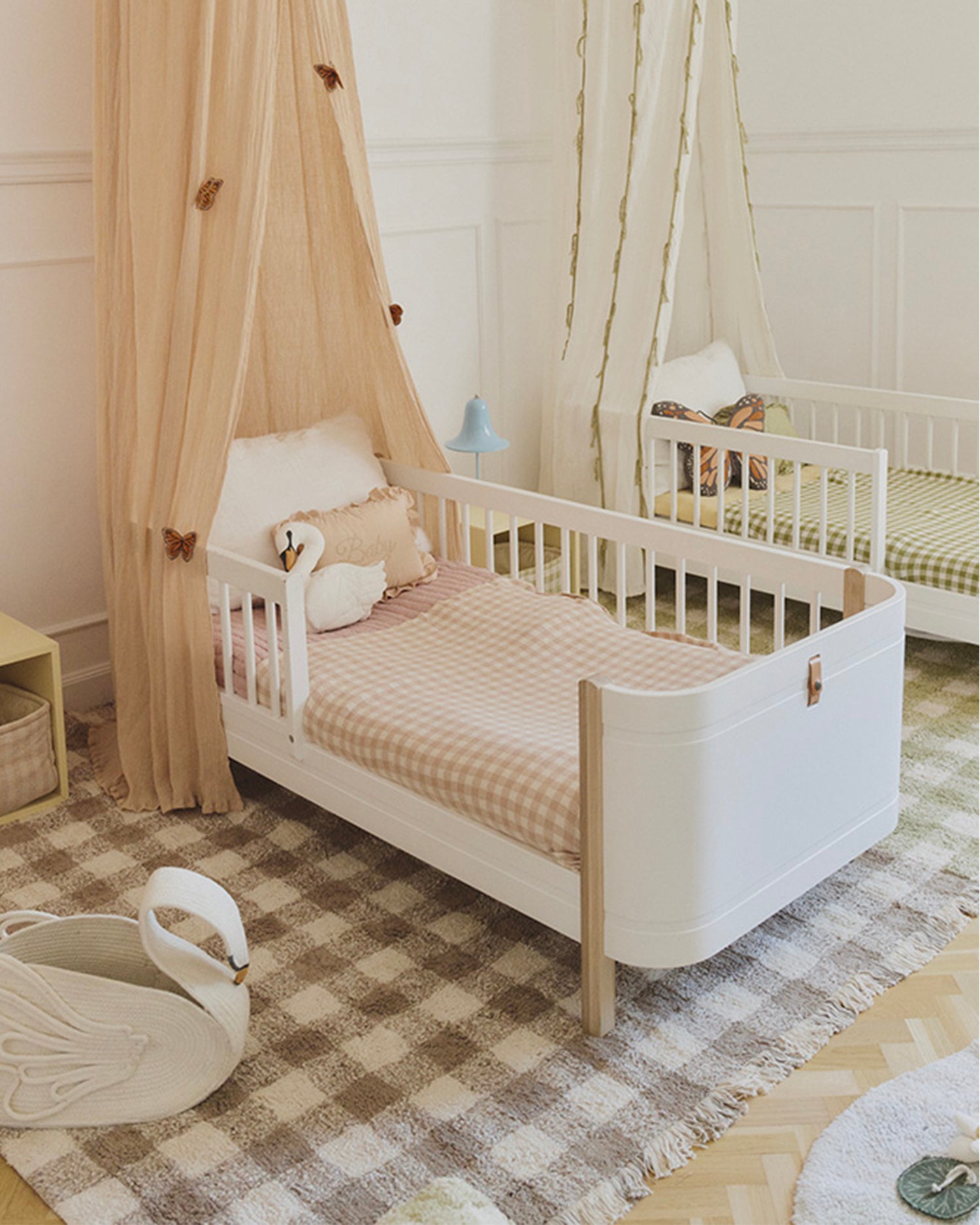 Tappeto lavabile in cotone realizzato a mano Vichy