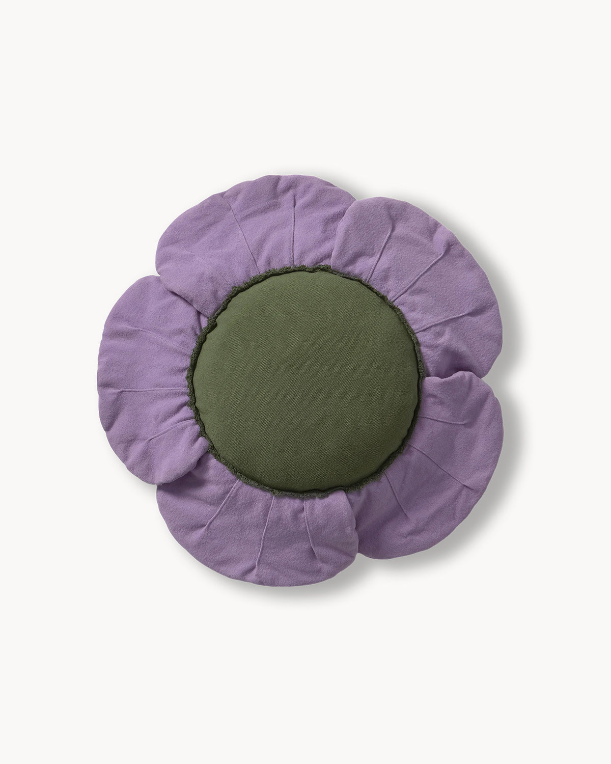 Cuscino da terra in cotone Purple Poppy