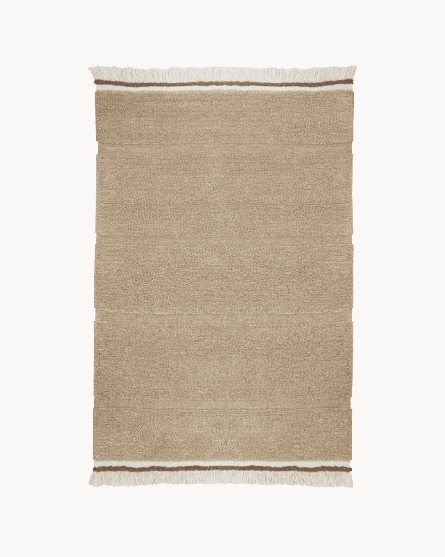 Tappeto lavabile in lana realizzato a mano Steppe