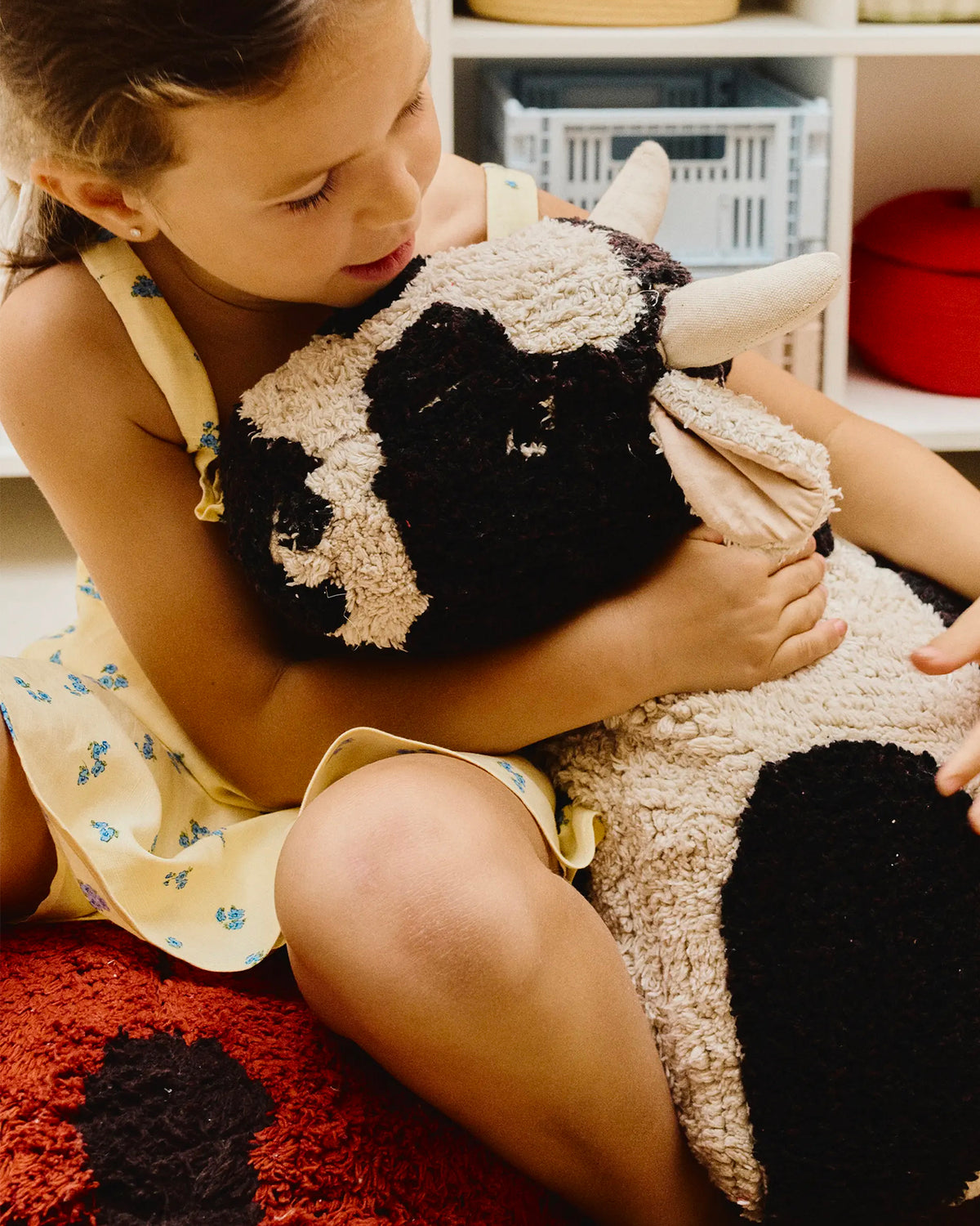 Pouf in cotone realizzato a mano Lola