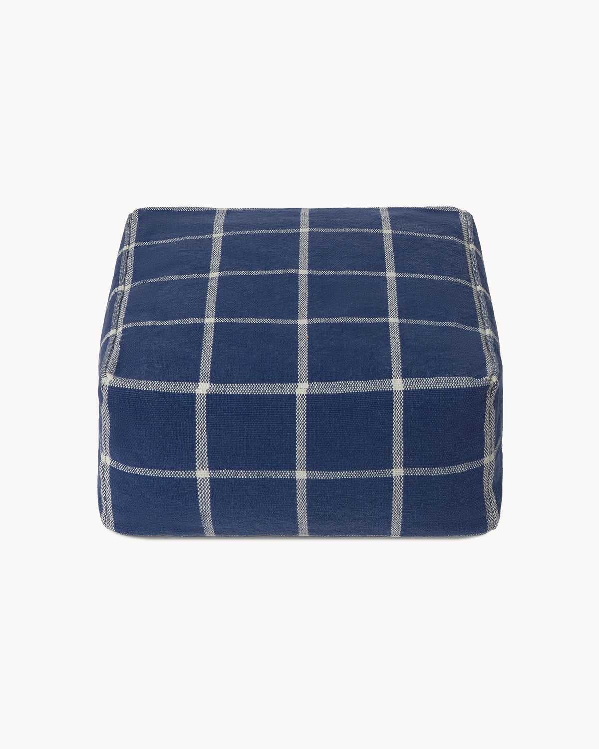 Pouf intrecciato a mano Geo Block
