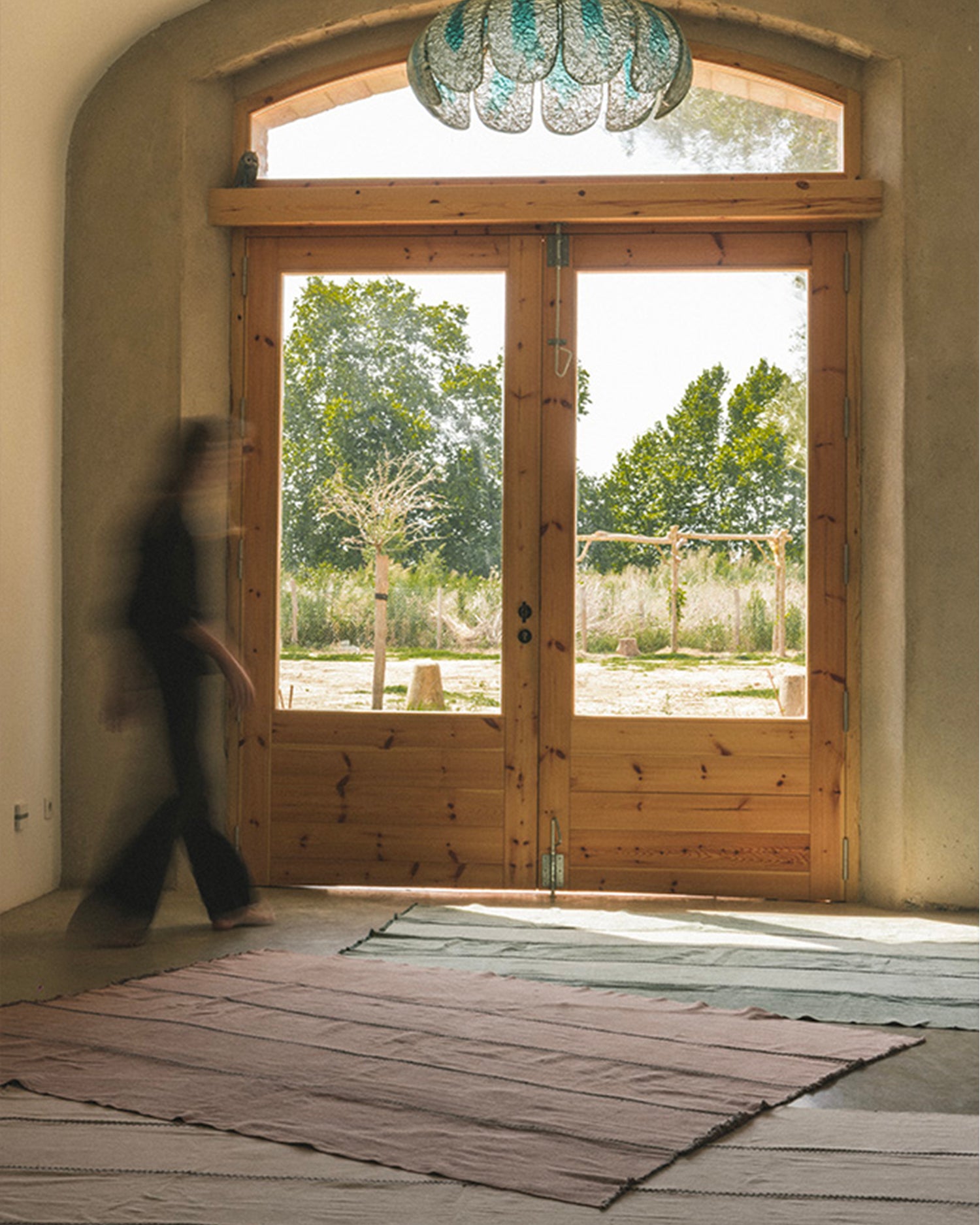 Tappeto lavabile in cotone realizzato a mano Stonewashed