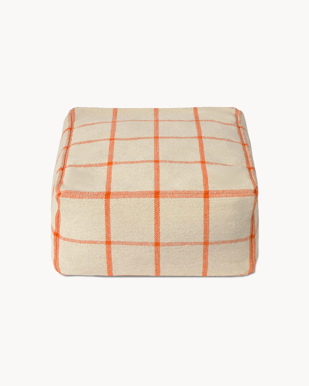 Pouf intrecciato a mano Geo Block