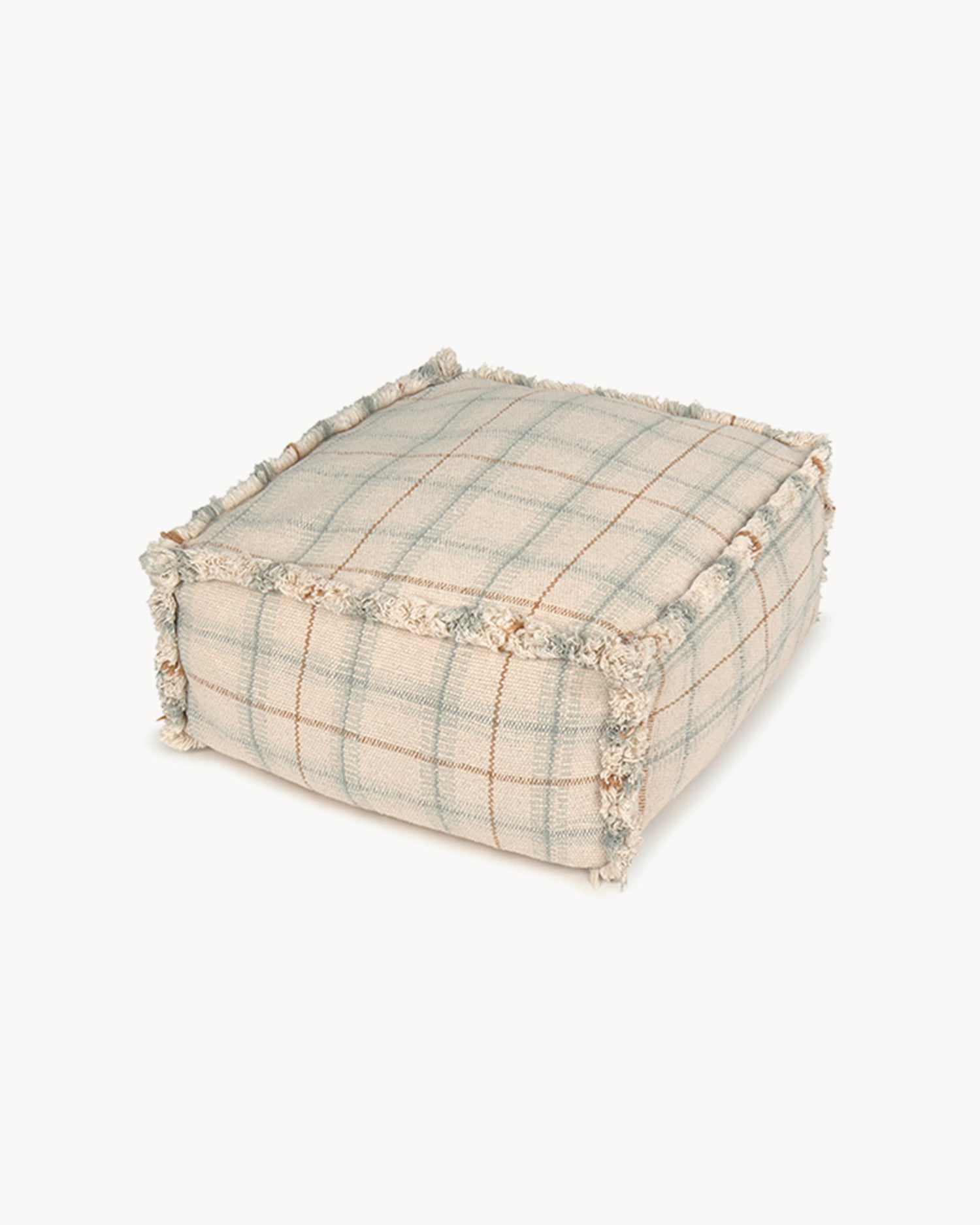 Pouf in cotone realizzato a mano Handloom