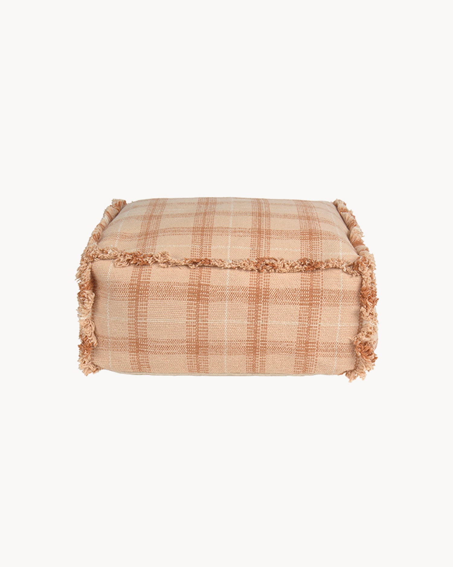 Pouf in cotone realizzato a mano Handloom