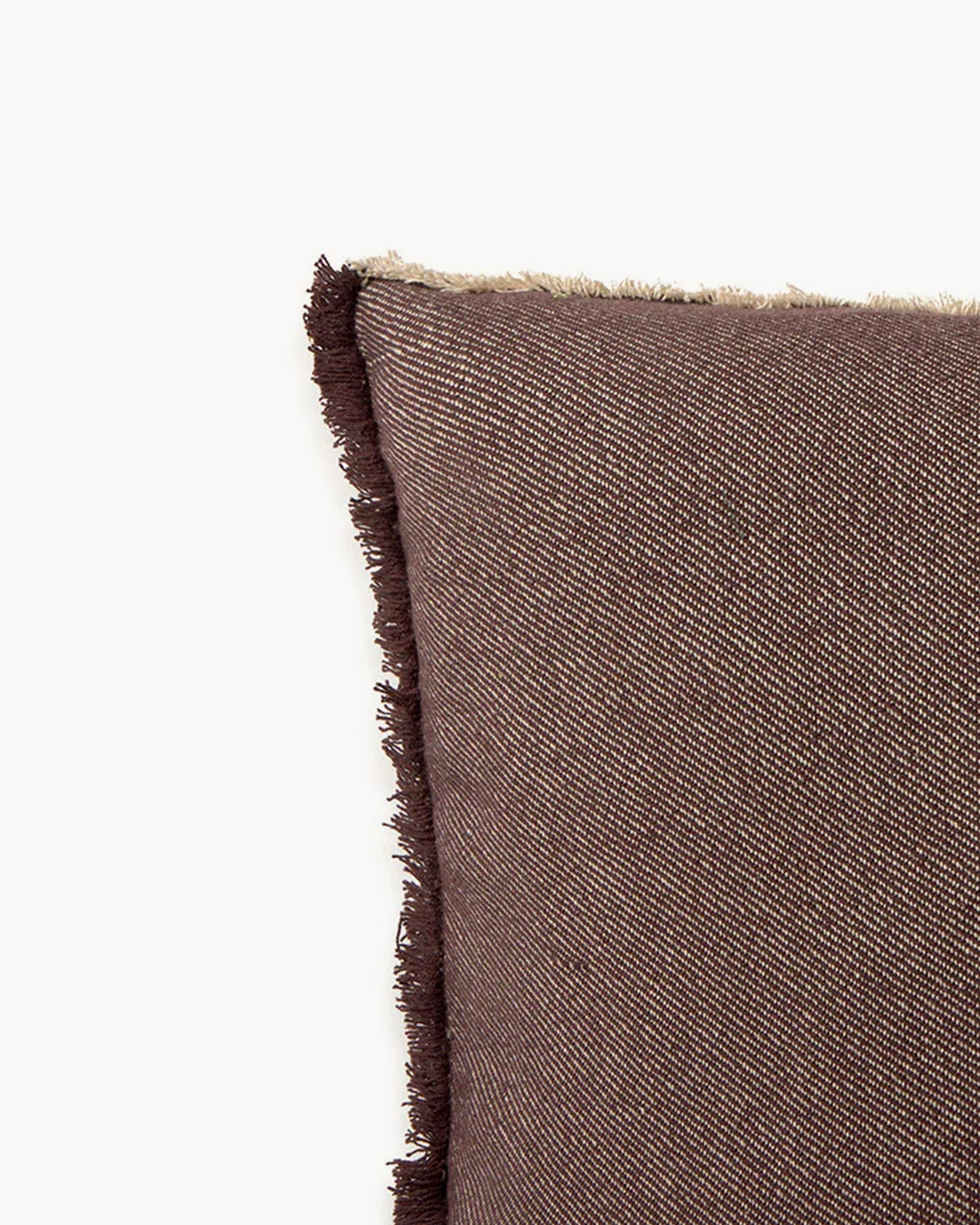 Cuscino quadrato in cotone a righe verticali Silent Geometry
