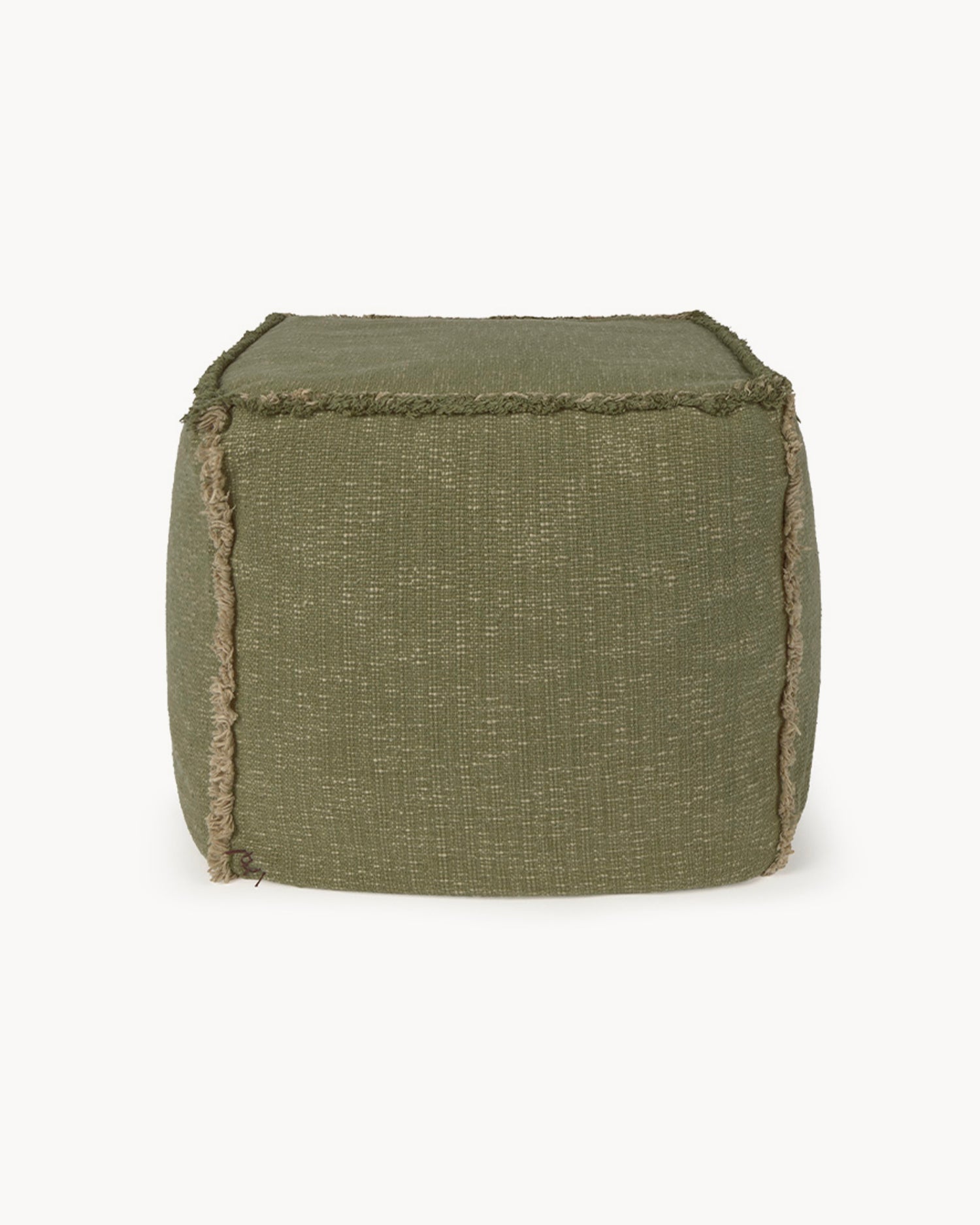 Pouf in cotone realizzato a mano Handloom