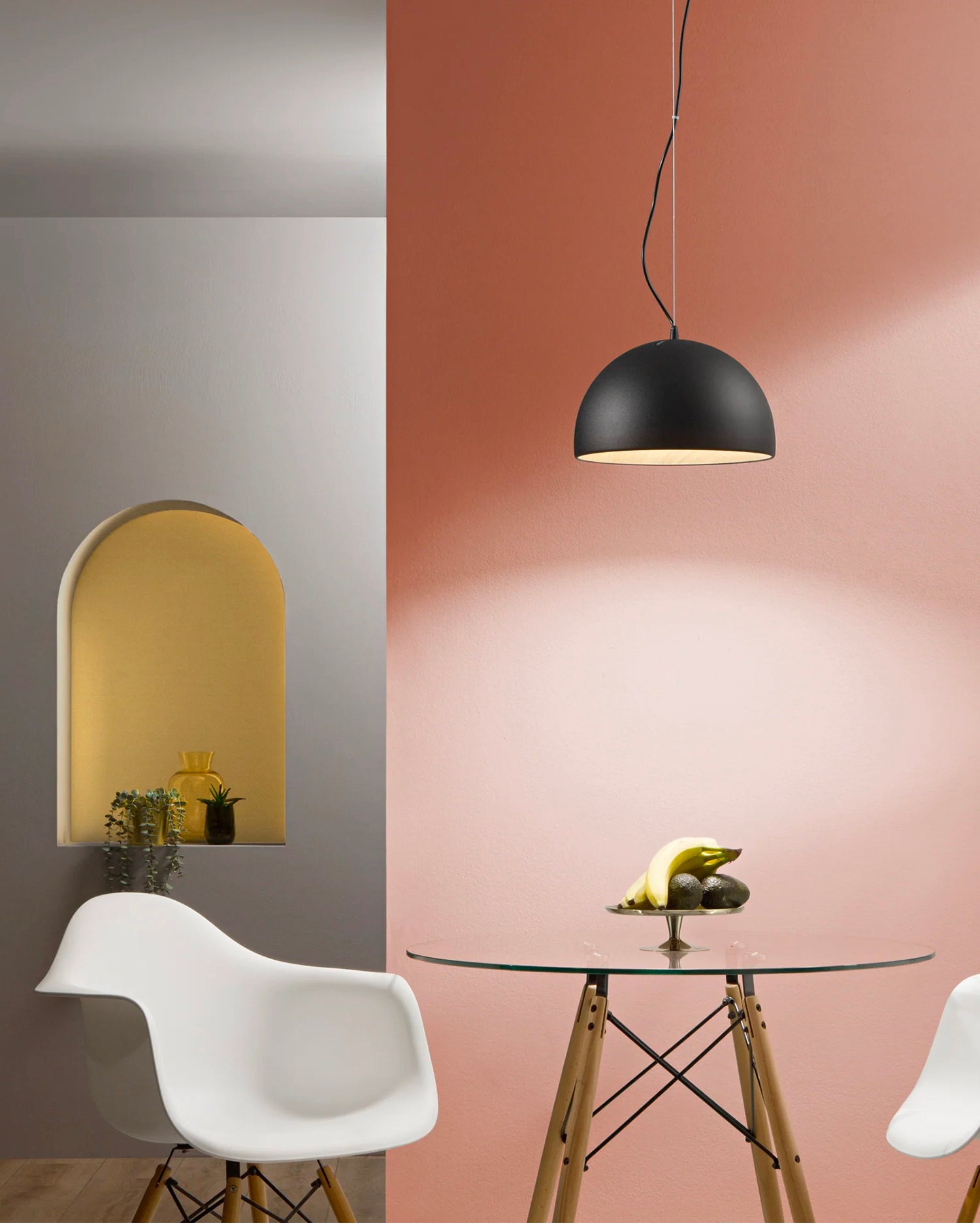 Lampada a sospensione LED in metallo Coco