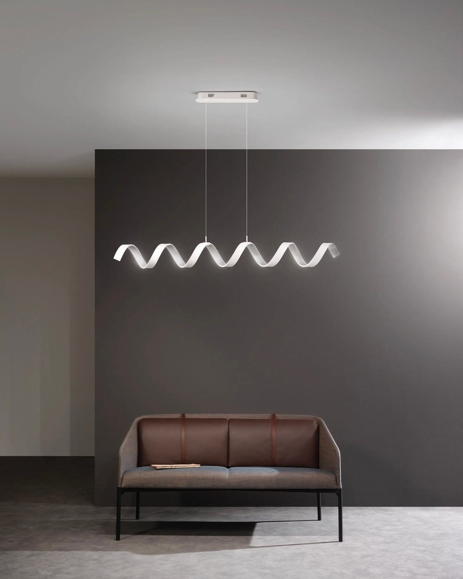 Lampada a sospensione LED in alluminio Helix