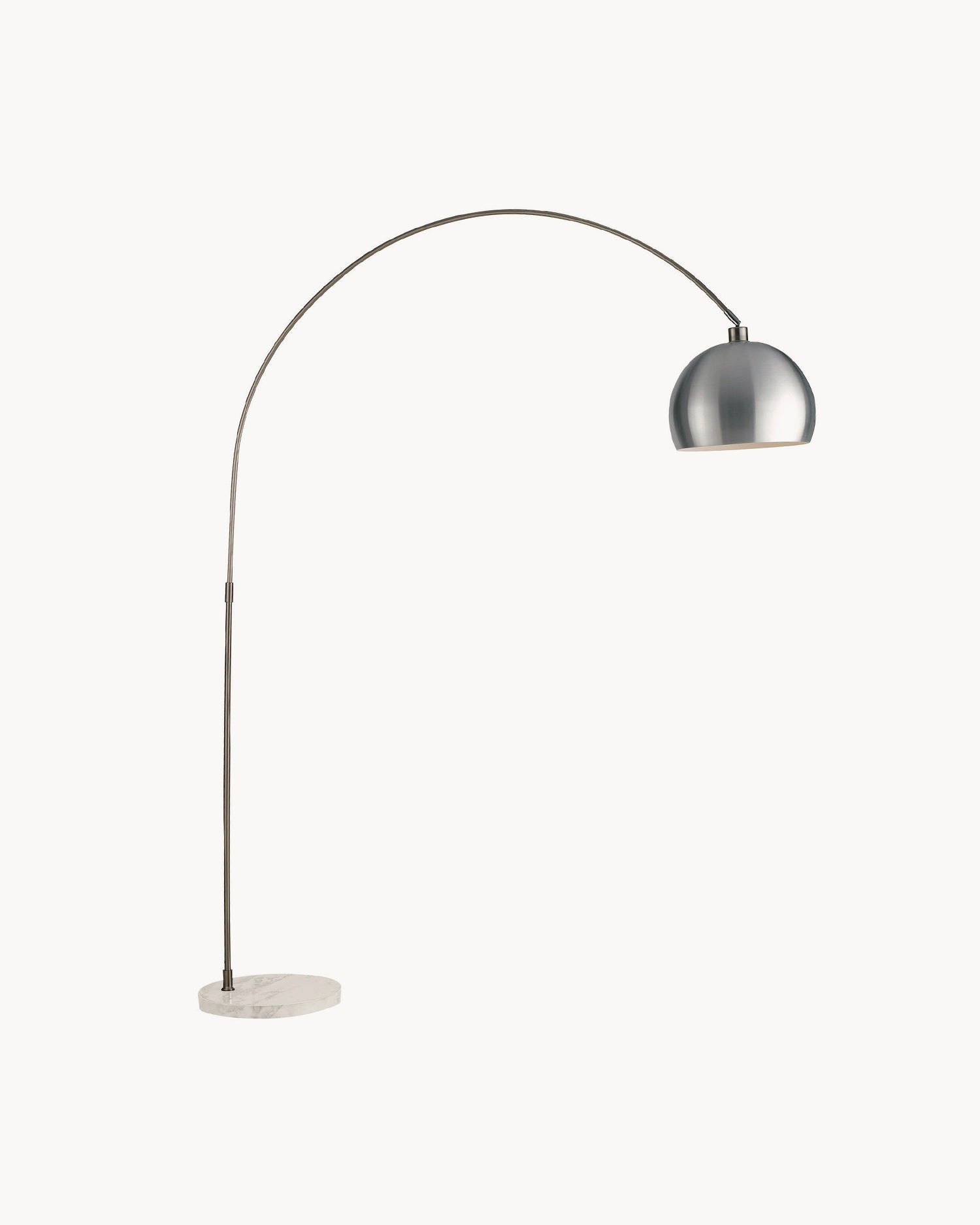 Lampada da terra ad arco con base in marmo Plaza