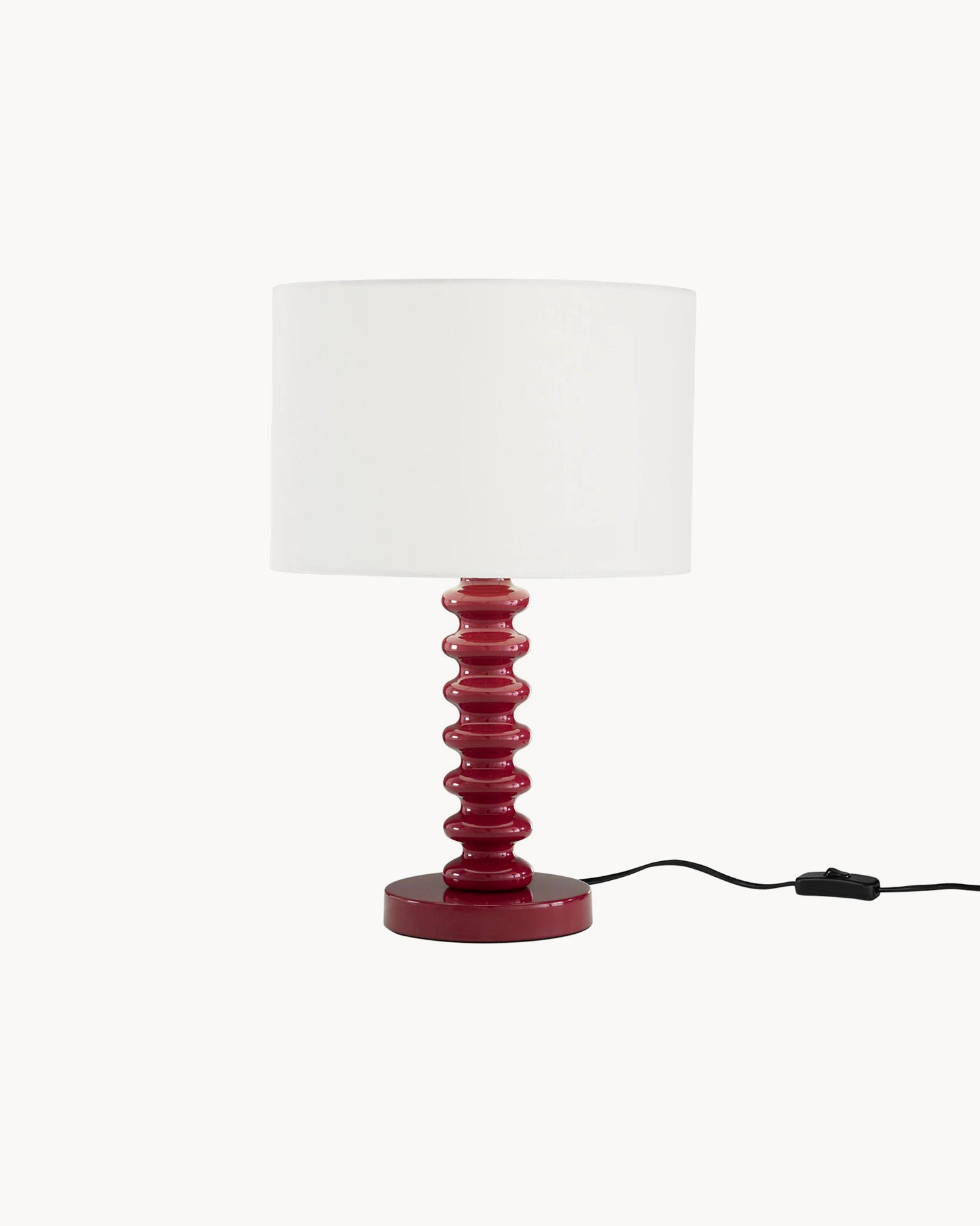 Lampada da tavolo in in velluto con base in metallo Sultan