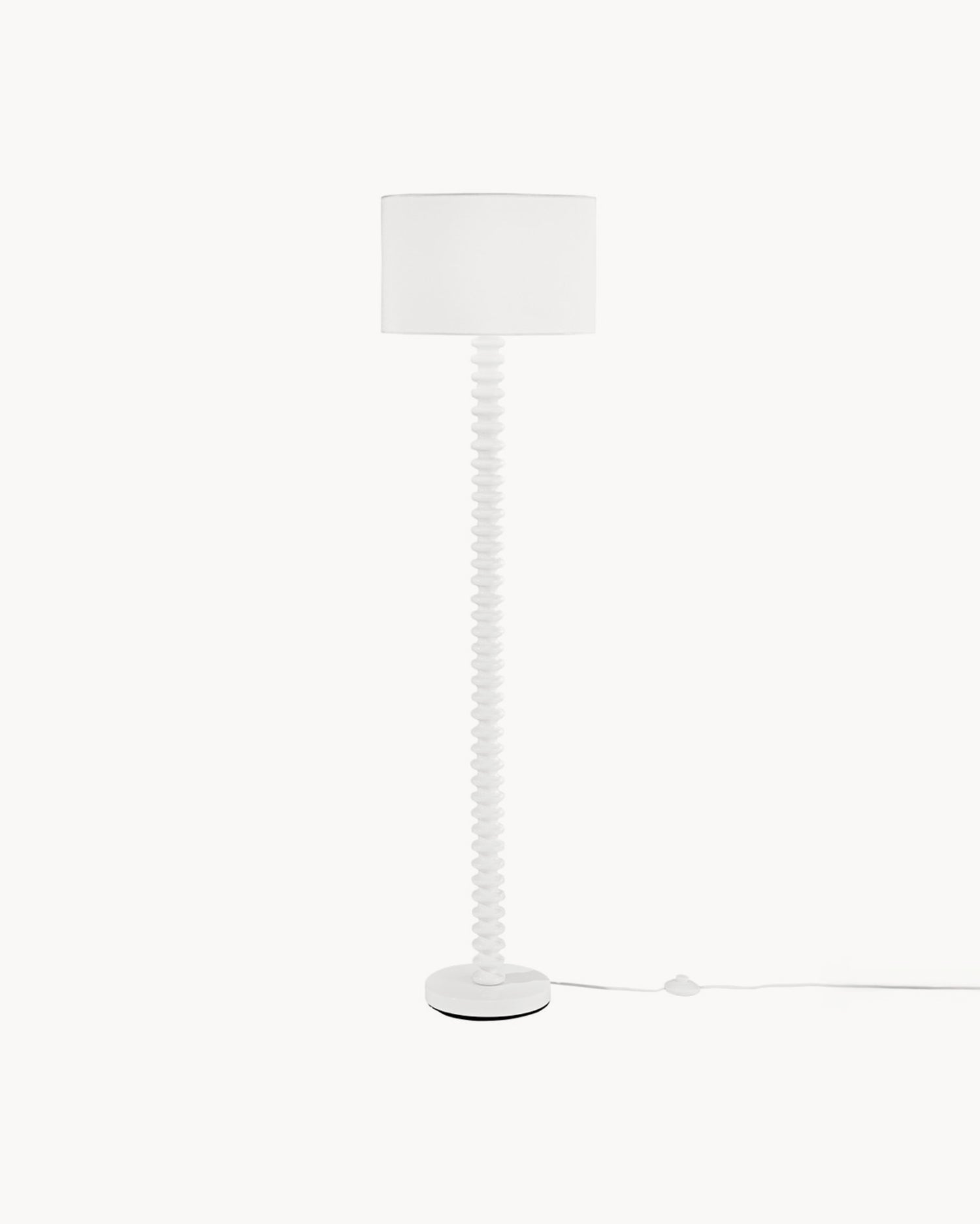 Lampada da terra in in velluto con base in metallo Sultan