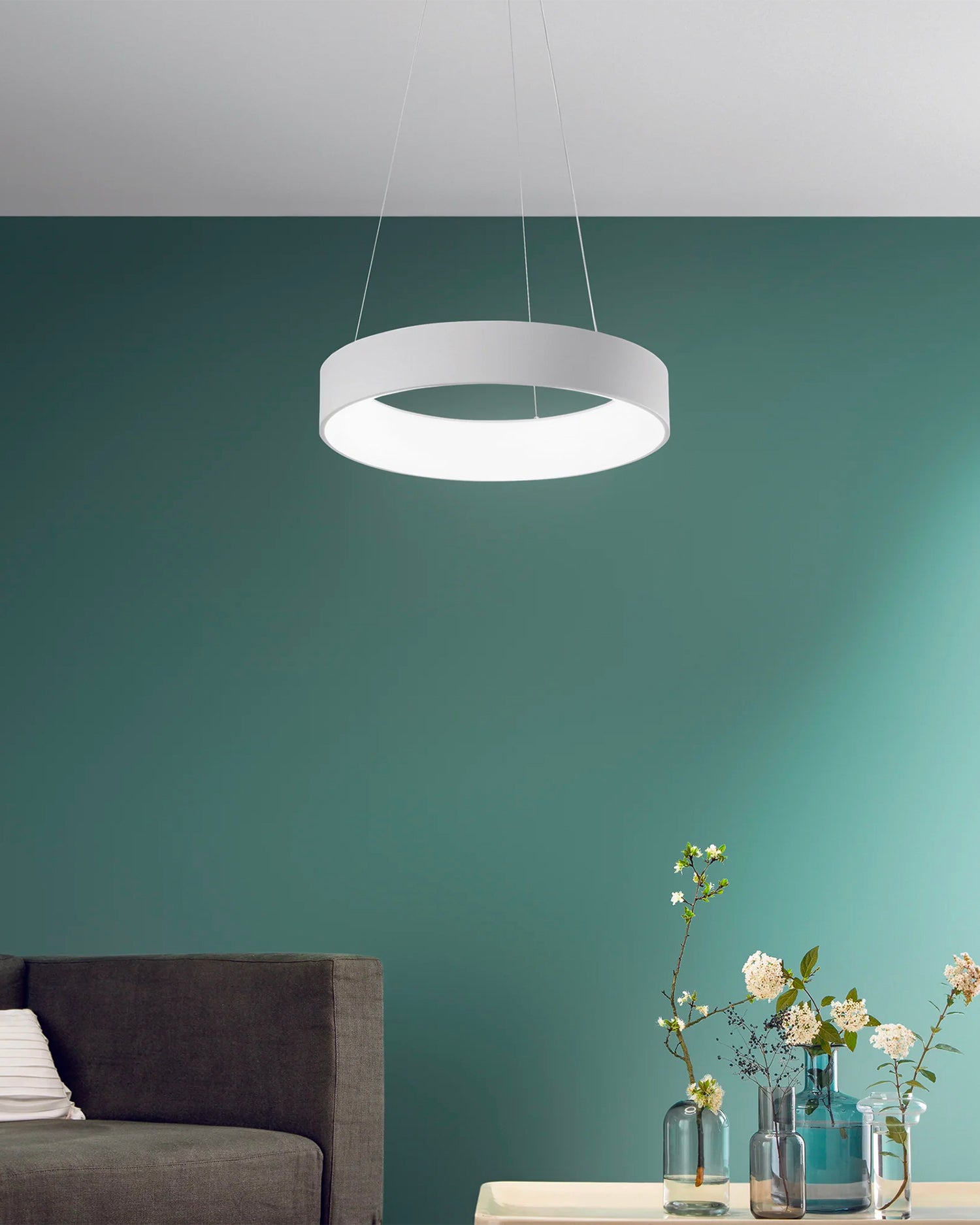 Lampada a sospensione LED in alluminio Noah