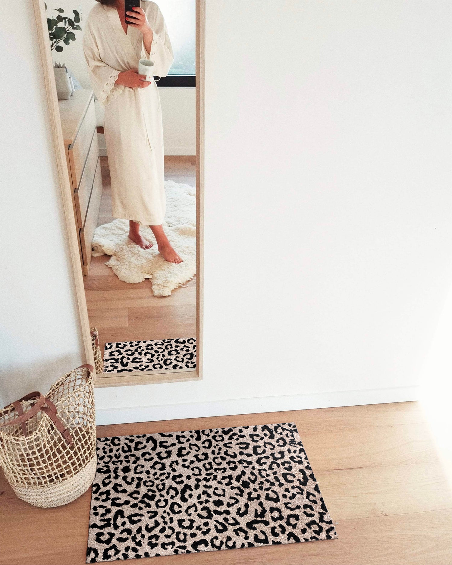 Tappeto lavabile con motivo animalier Oliver