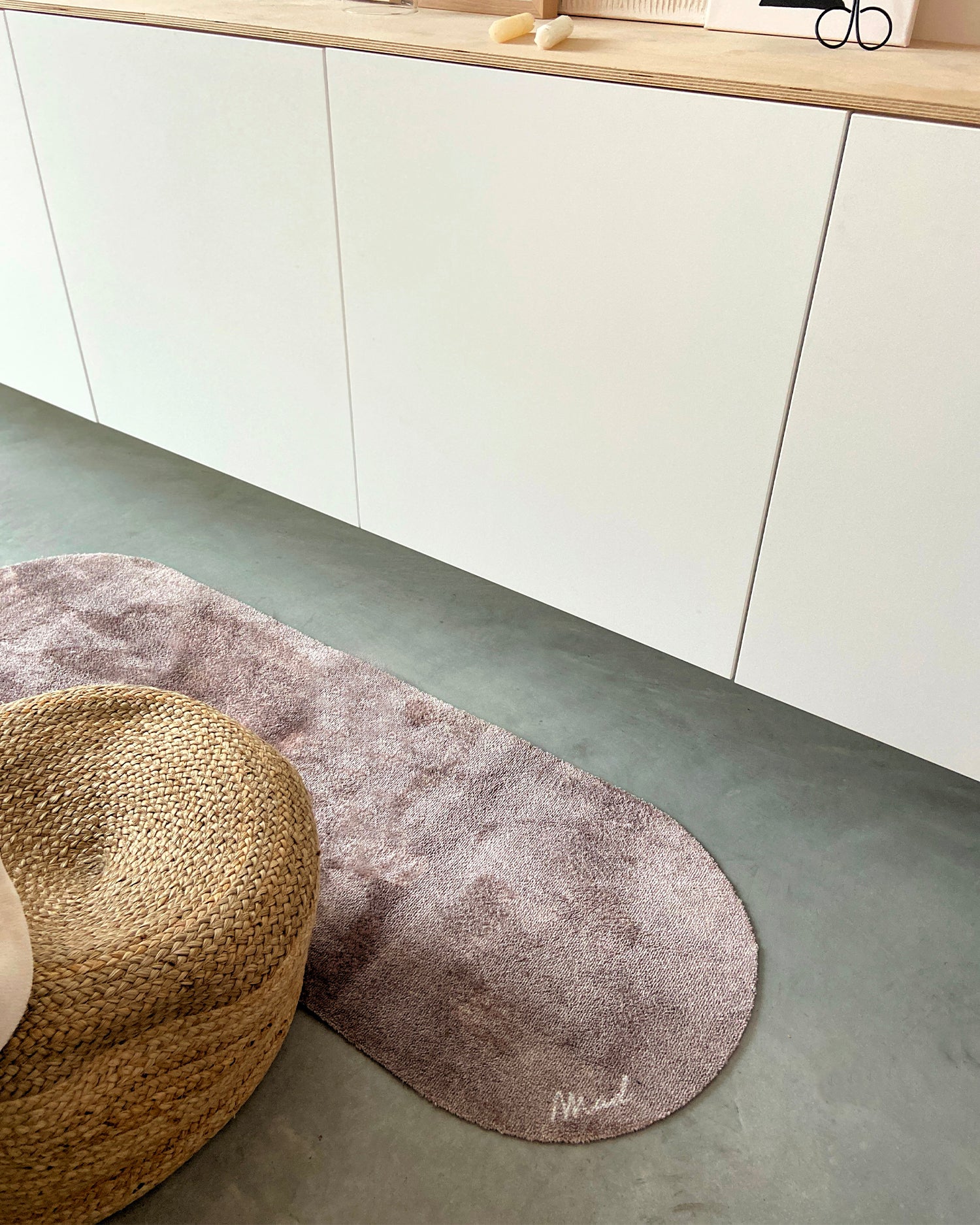 Runner lavabile con bordi arrotondati Nino