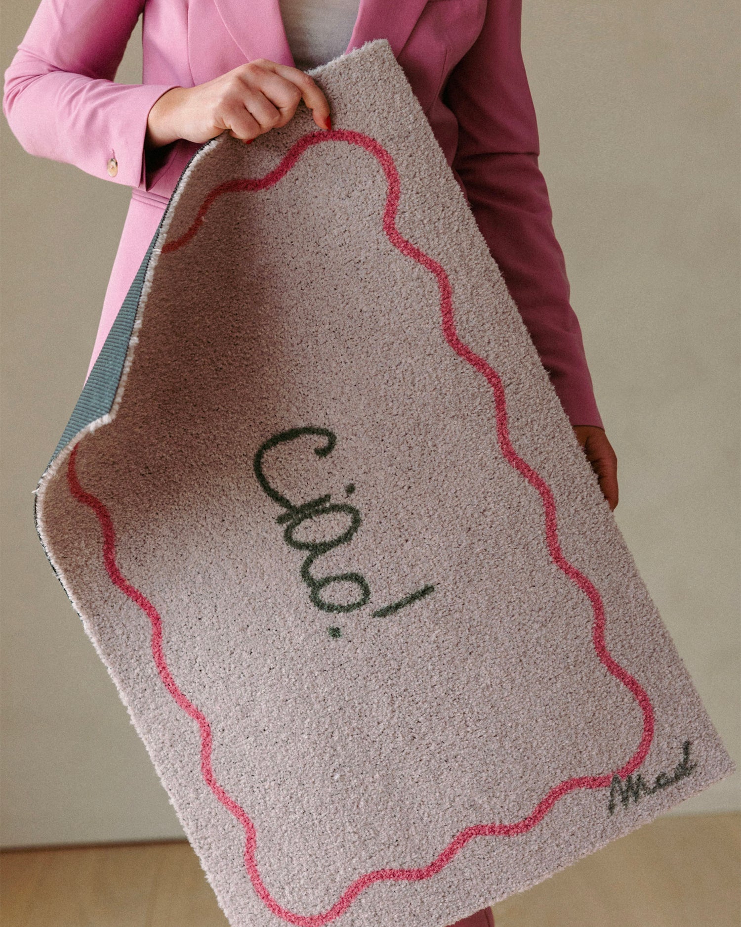 Zerbino lavabile con scritta "Ciao" Diego