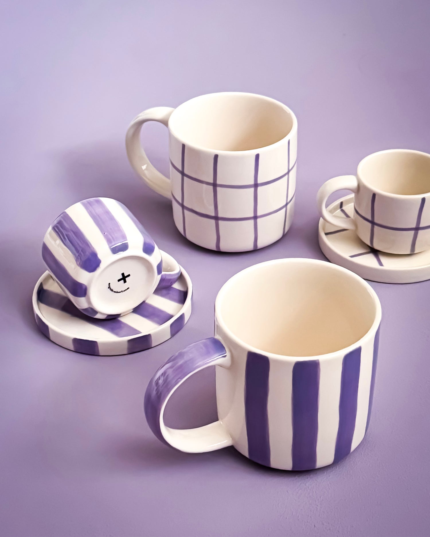 Set 2 tazzine da caffè in ceramica dipinta a mano Magazin Minori